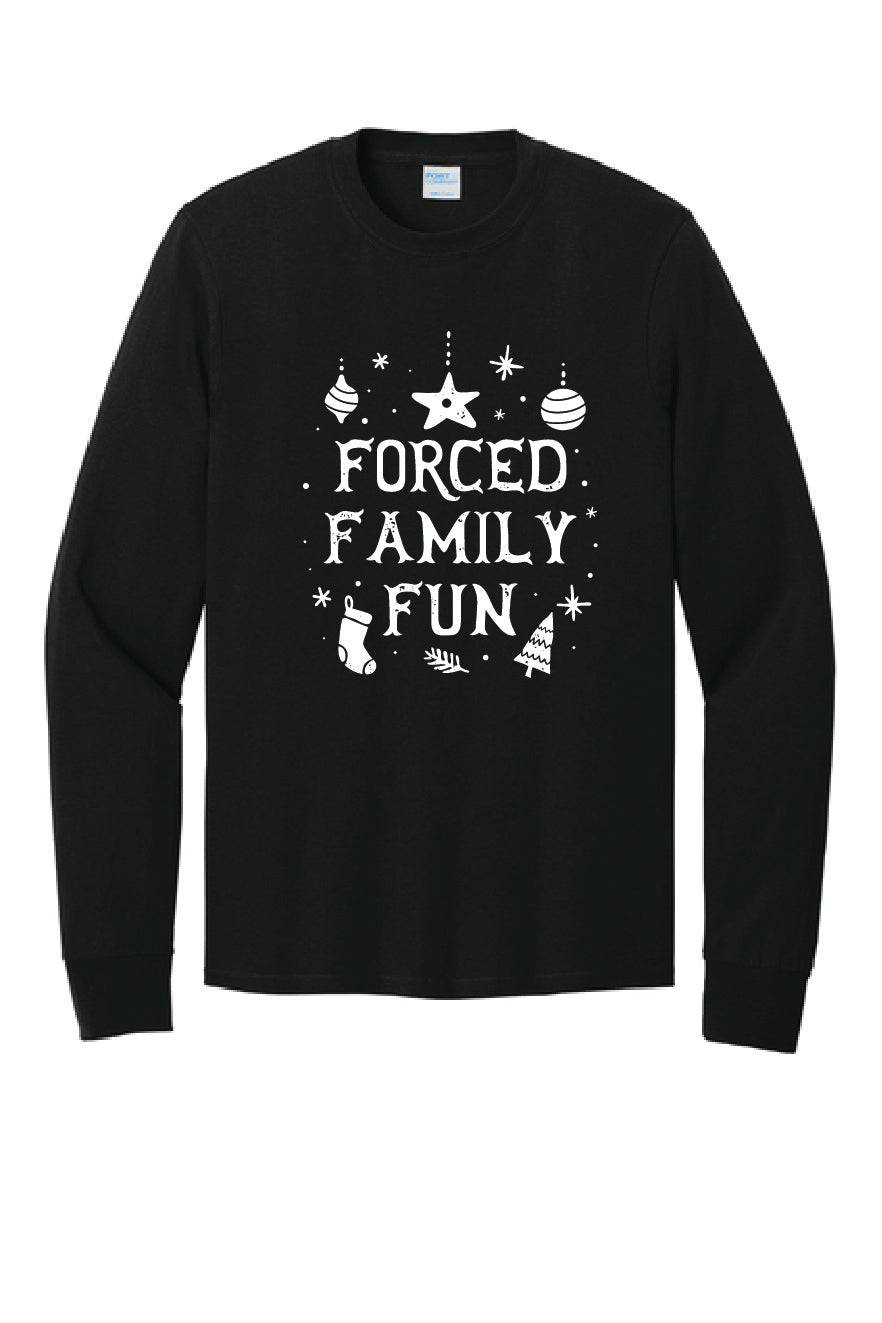 FORCED FAMILY FUN PC54LS Port & Company® Long Sleeve Core Cotton Tee 3