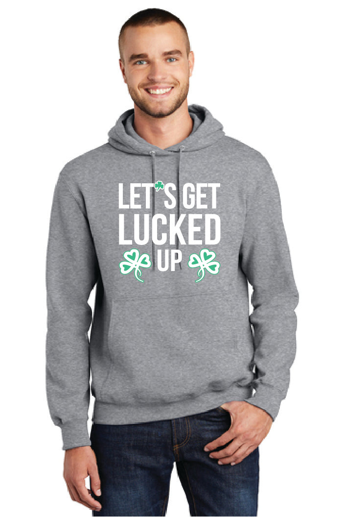 LETS GET LUCKED UP PC78H Port & Company® Core Fleece Pullover Hooded Sweatshirt 16