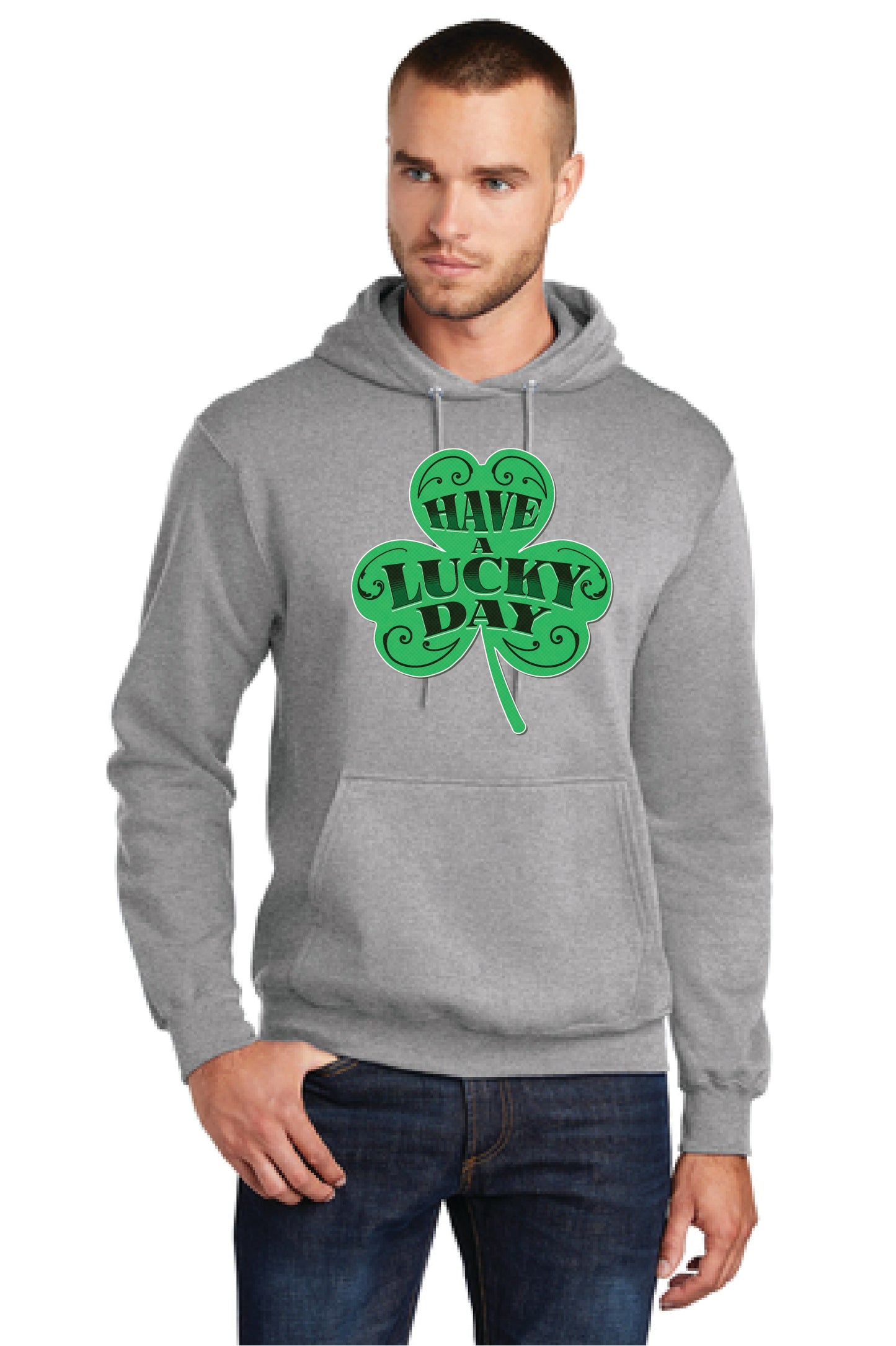 HAVE A LUCKY DAY PC78H Port & Company® Core Fleece Pullover Hooded Sweatshirt 13
