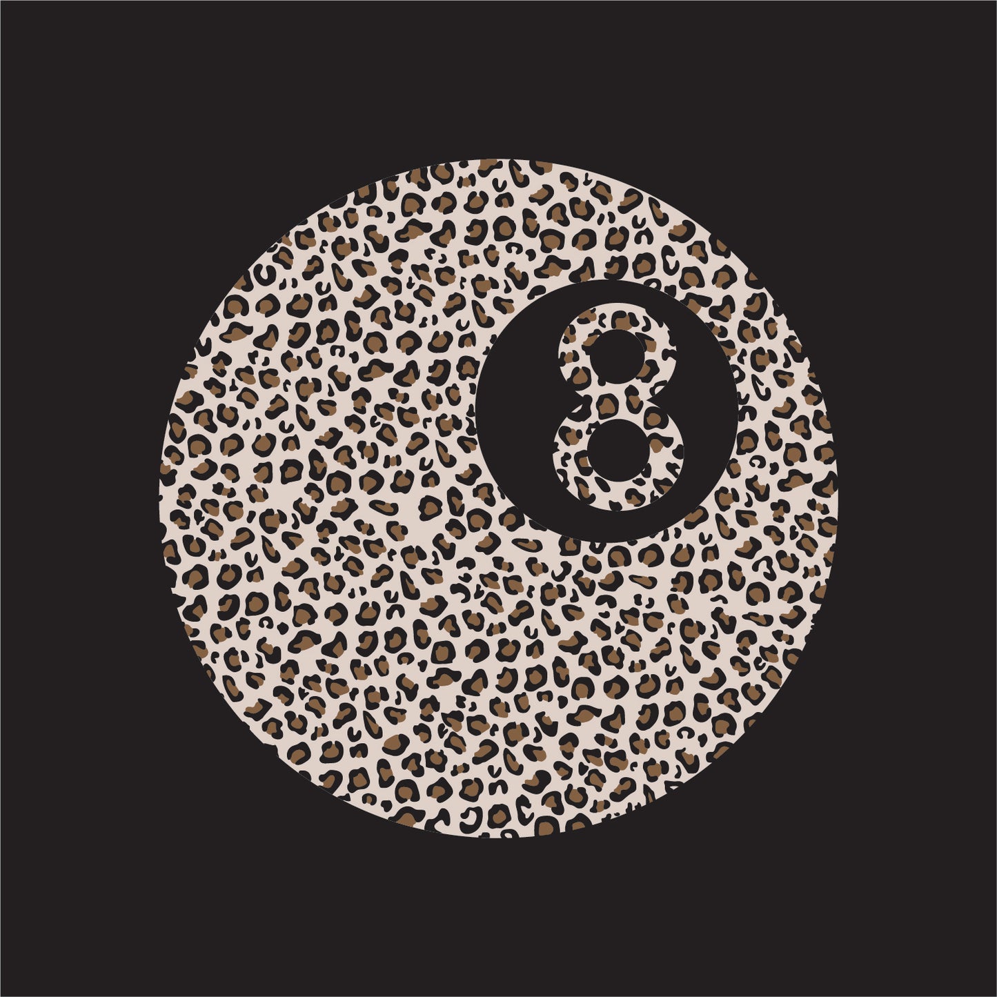 LEOPARD PRINT 8 BALL DM130 PERFECT TRI TEE KK-1