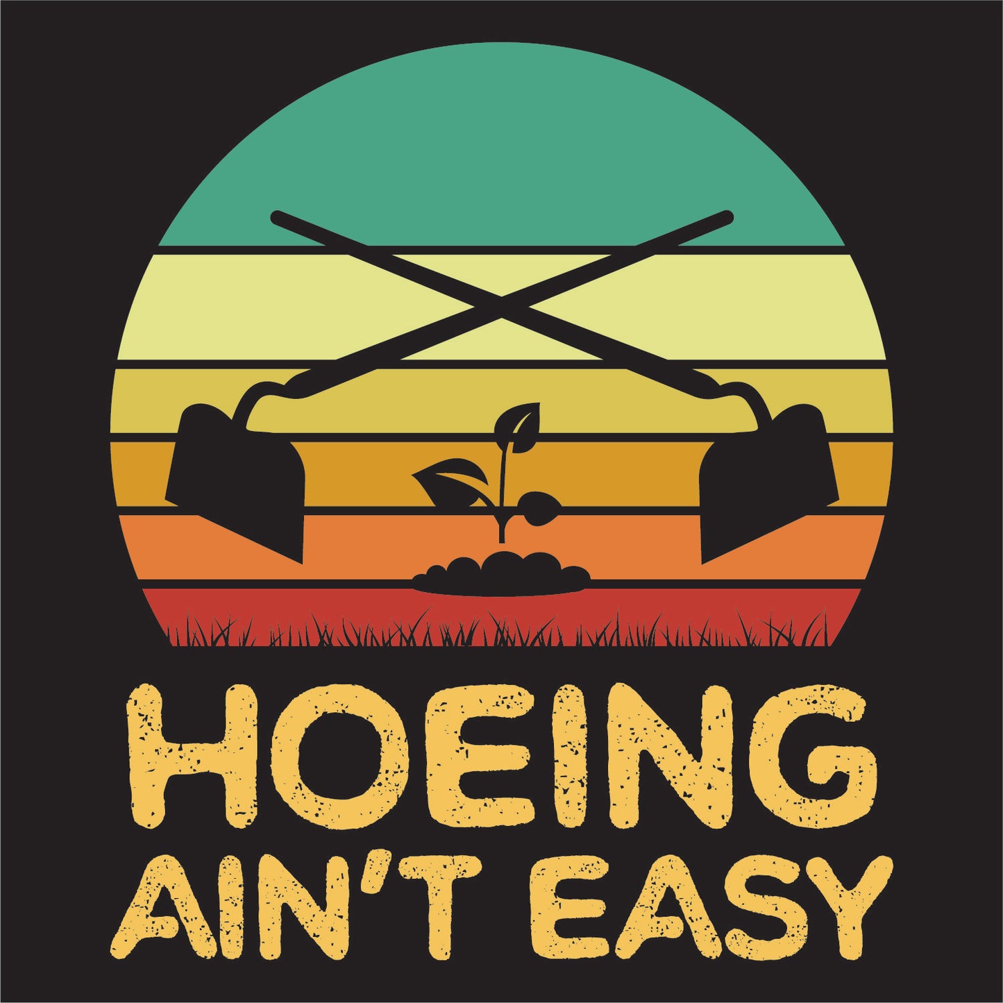 HOEING AIN'T EASY Gildan Softstyle® Long Sleeve T-Shirt 3