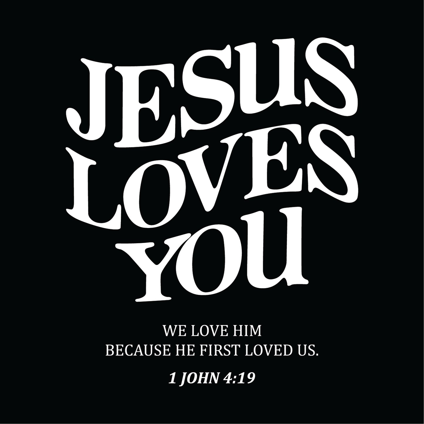JESUS LOVE YOU District ® Perfect Tri ® Tee DM130 KK-15