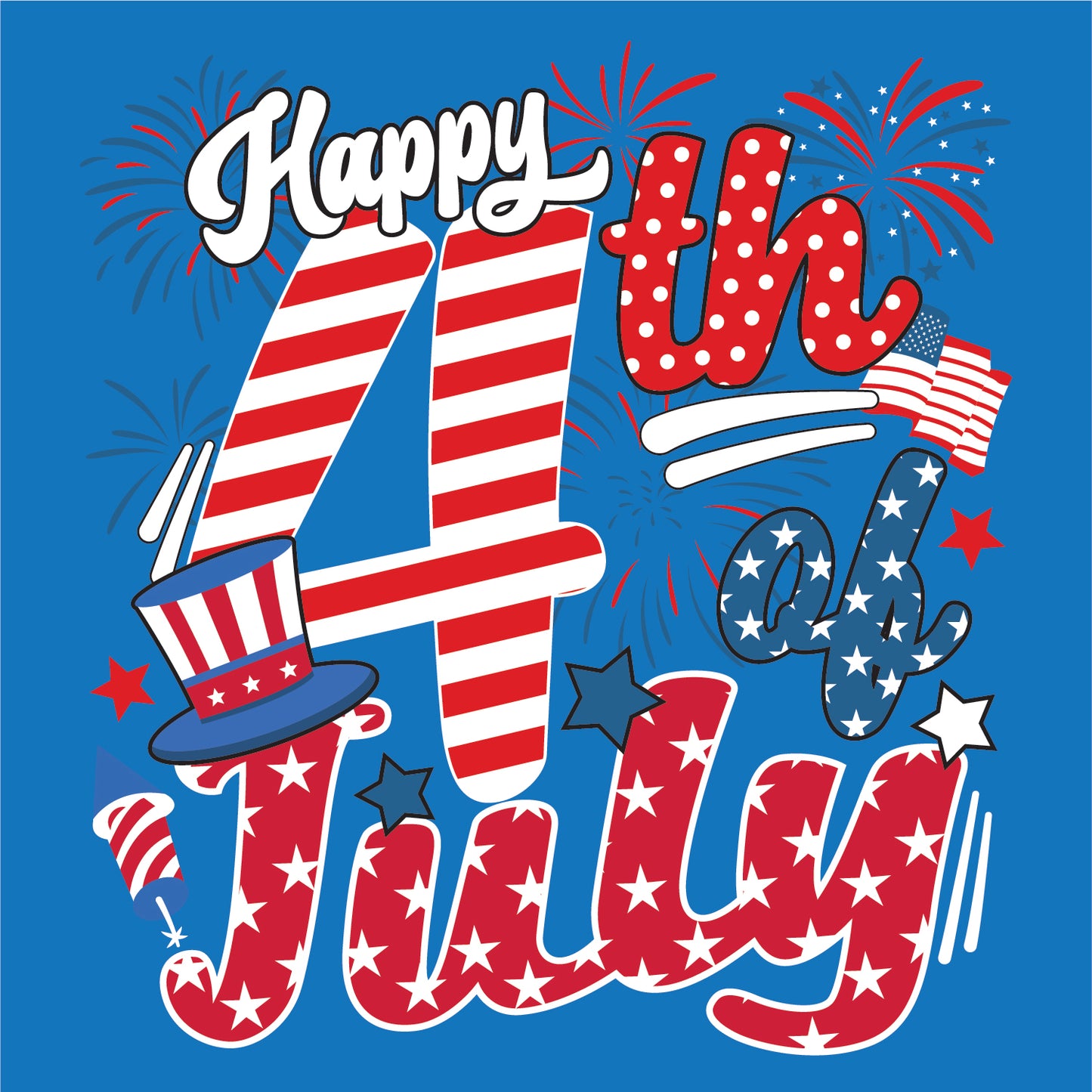 HAPPY 4TH OF JULY DM130 District ® Perfect Tri ® Tee 17