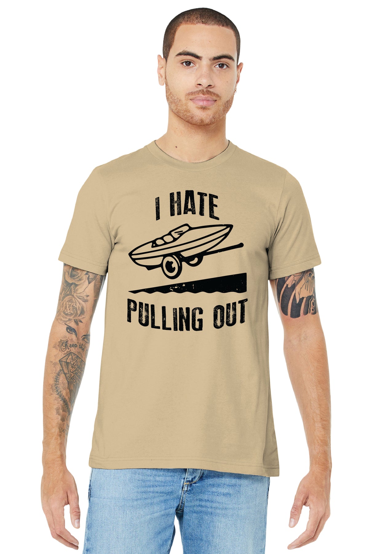 FISHING I HATE PULLING OUT BC3001 BELLA+CANVAS ® Unisex Jersey Short Sleeve Tee 1