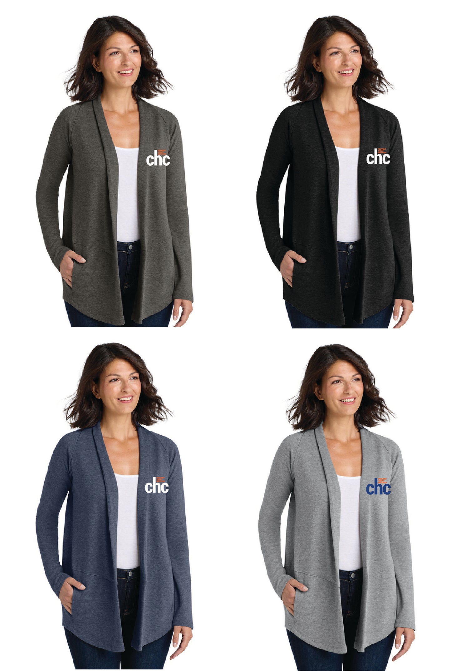L807 Port Authority® Women's Interlock Cardigan EMB-CHC-13