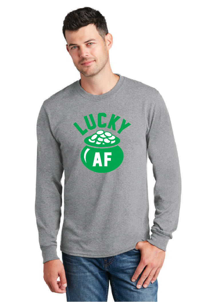 LUCKY AF PC54LS Port & Company® Long Sleeve Core Cotton Tee 14