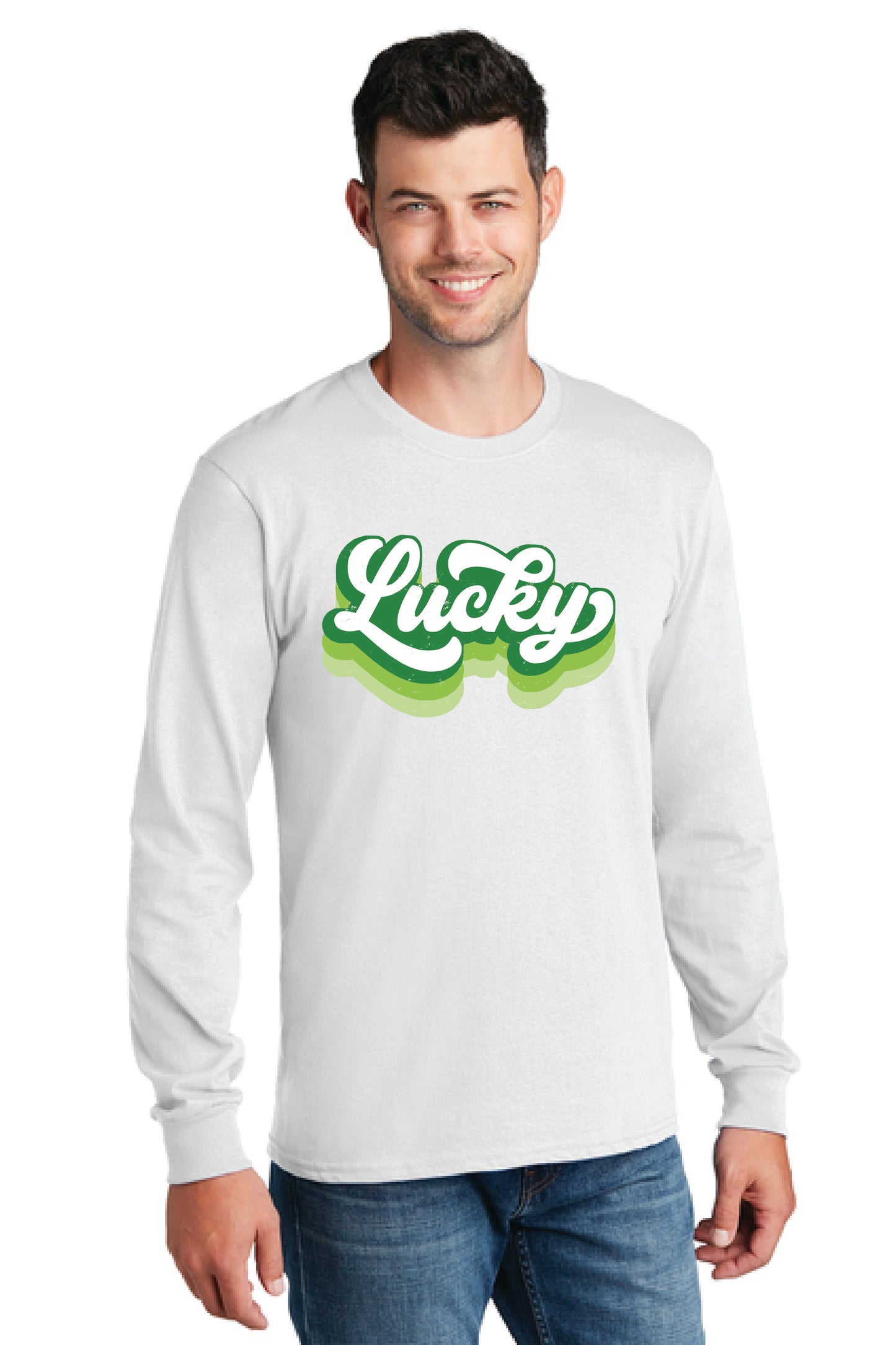 LUCKY PC54LS Port & Company® Long Sleeve Core Cotton 26