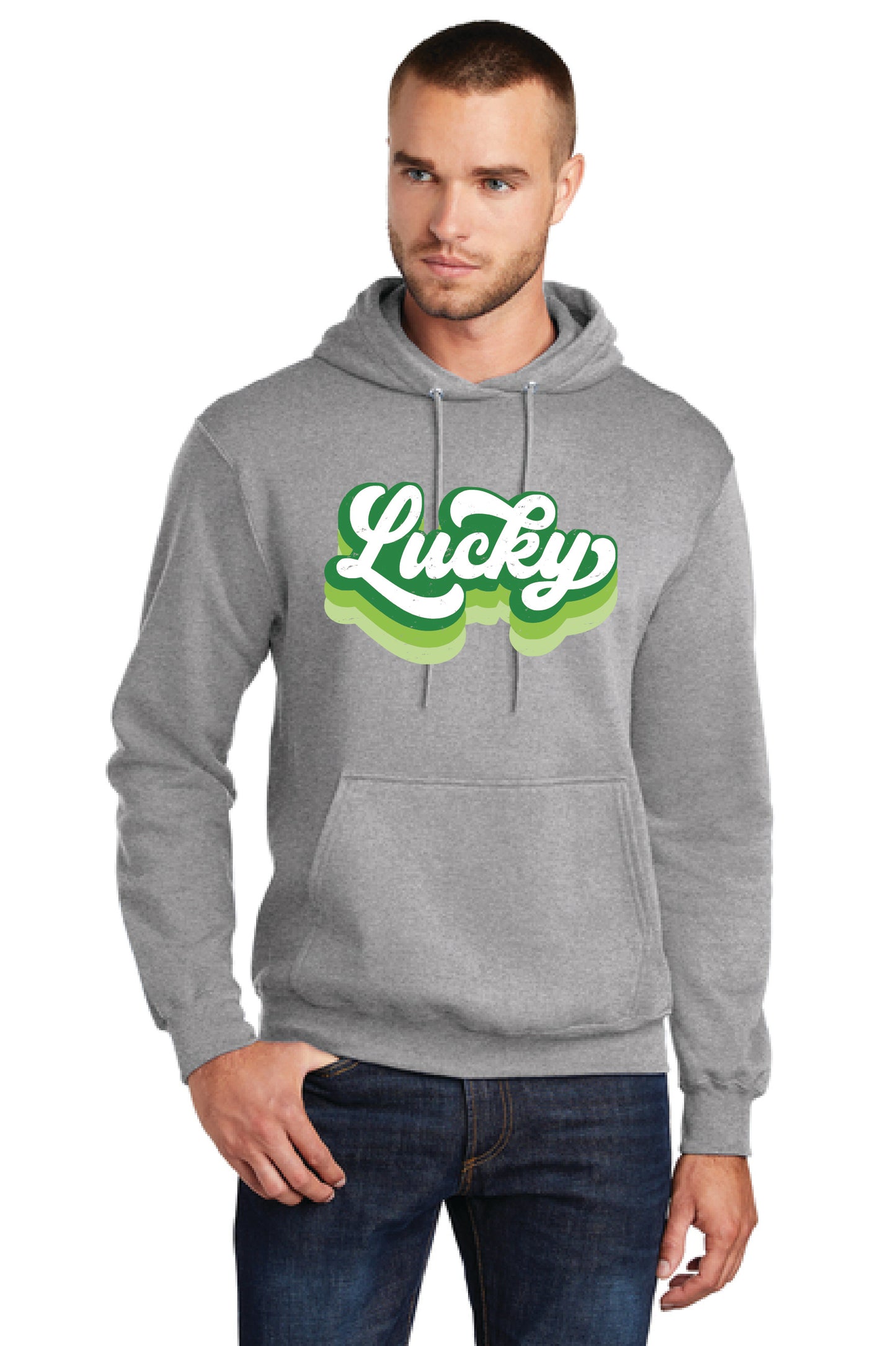 LUCKY Port & Company® Core Fleece Pullover Hooded Sweatshirt 26