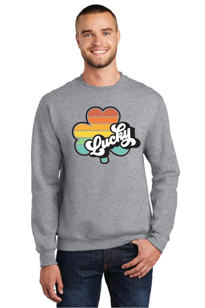 LUCKY PC78 Port & Company® Core Fleece Crewneck Sweatshirt 18