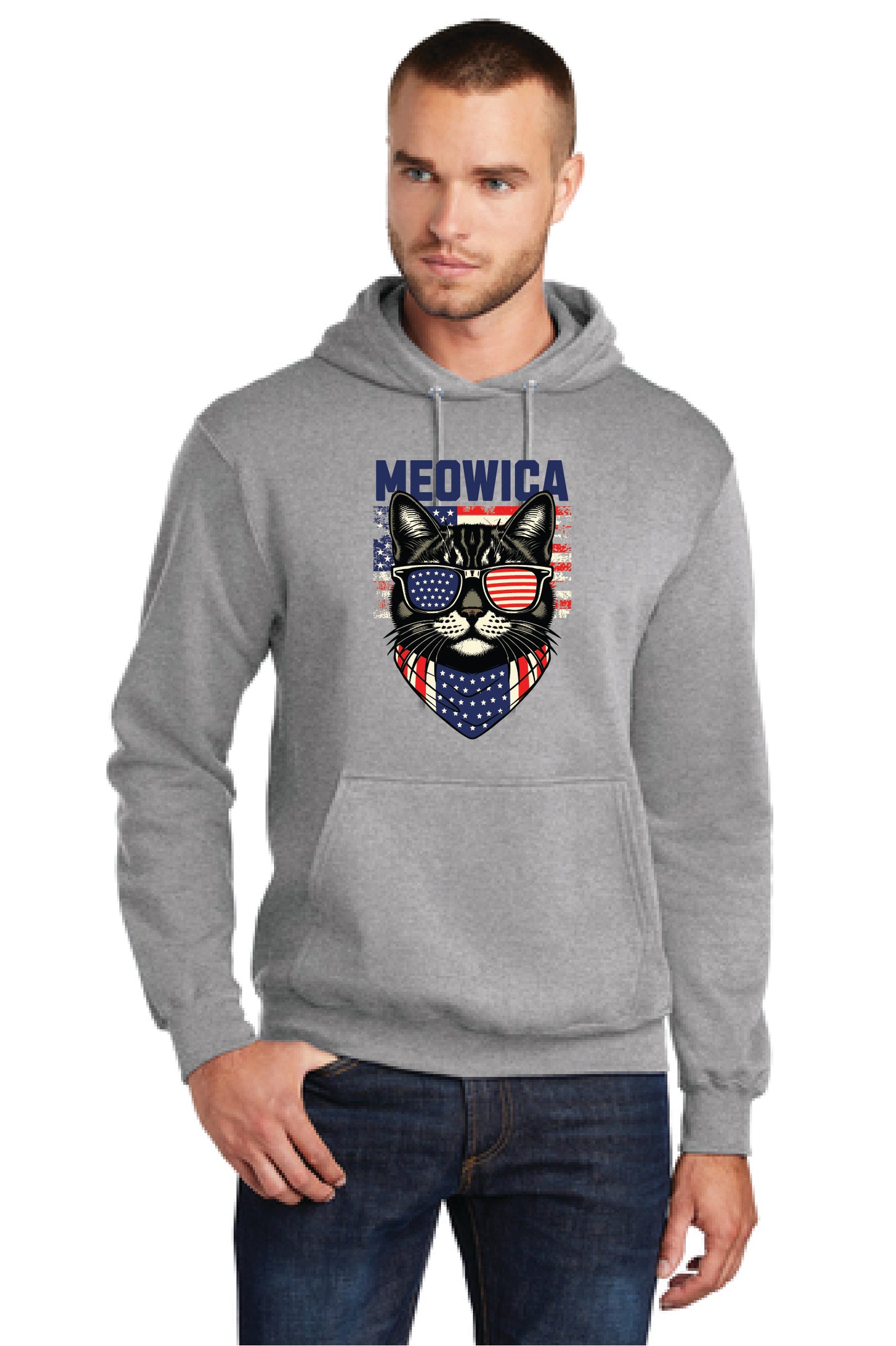MEOWICA PC78H Port & Company® Core Fleece Pullover Hooded Sweatshirt 3
