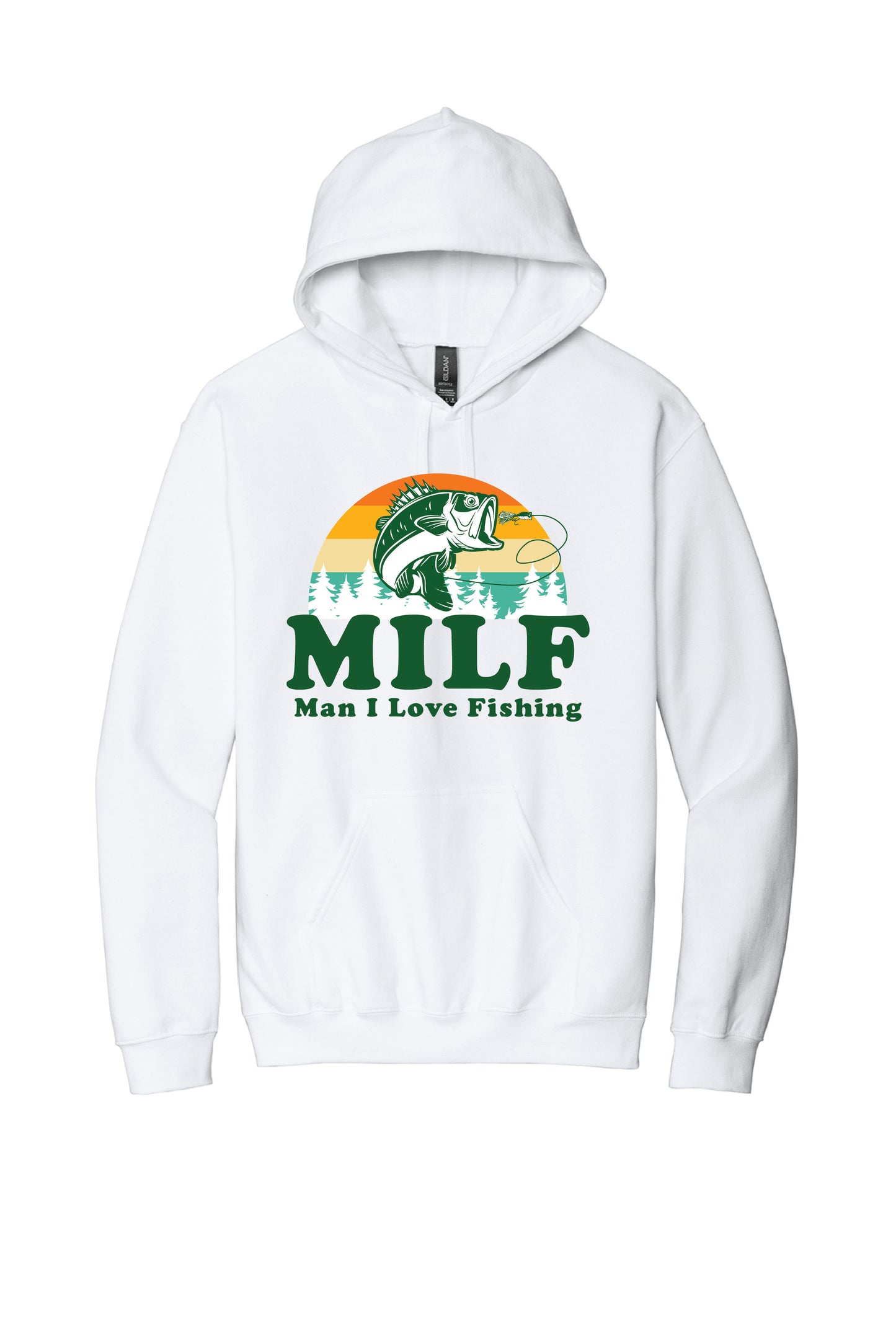 MAN I LIKE FISHING SF500 Gildan® Softstyle® Pullover Hooded Sweatshirt 2