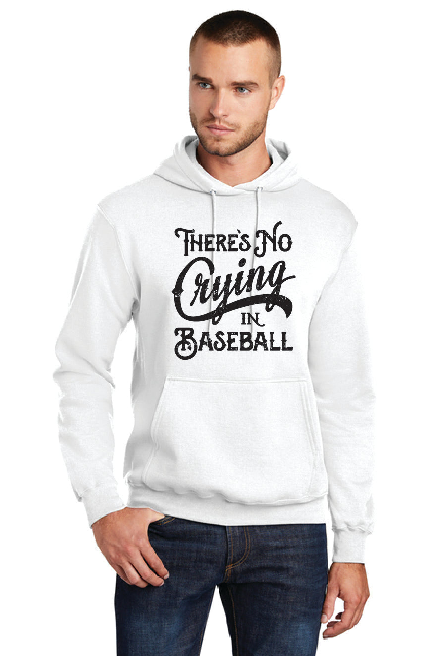 NO CRYING IN BASEBALL PC78H Port & Company® Core Fleece Pullover Hooded Sweatshirt 5