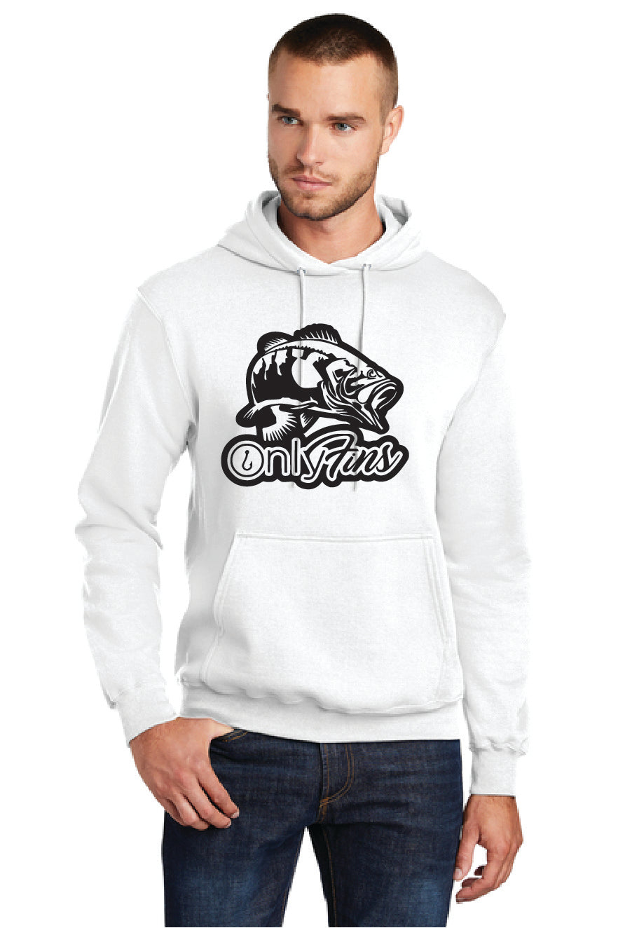 ONLY FINS PC78H Port & Company® Core Fleece Pullover Hooded Sweatshirt OF-8