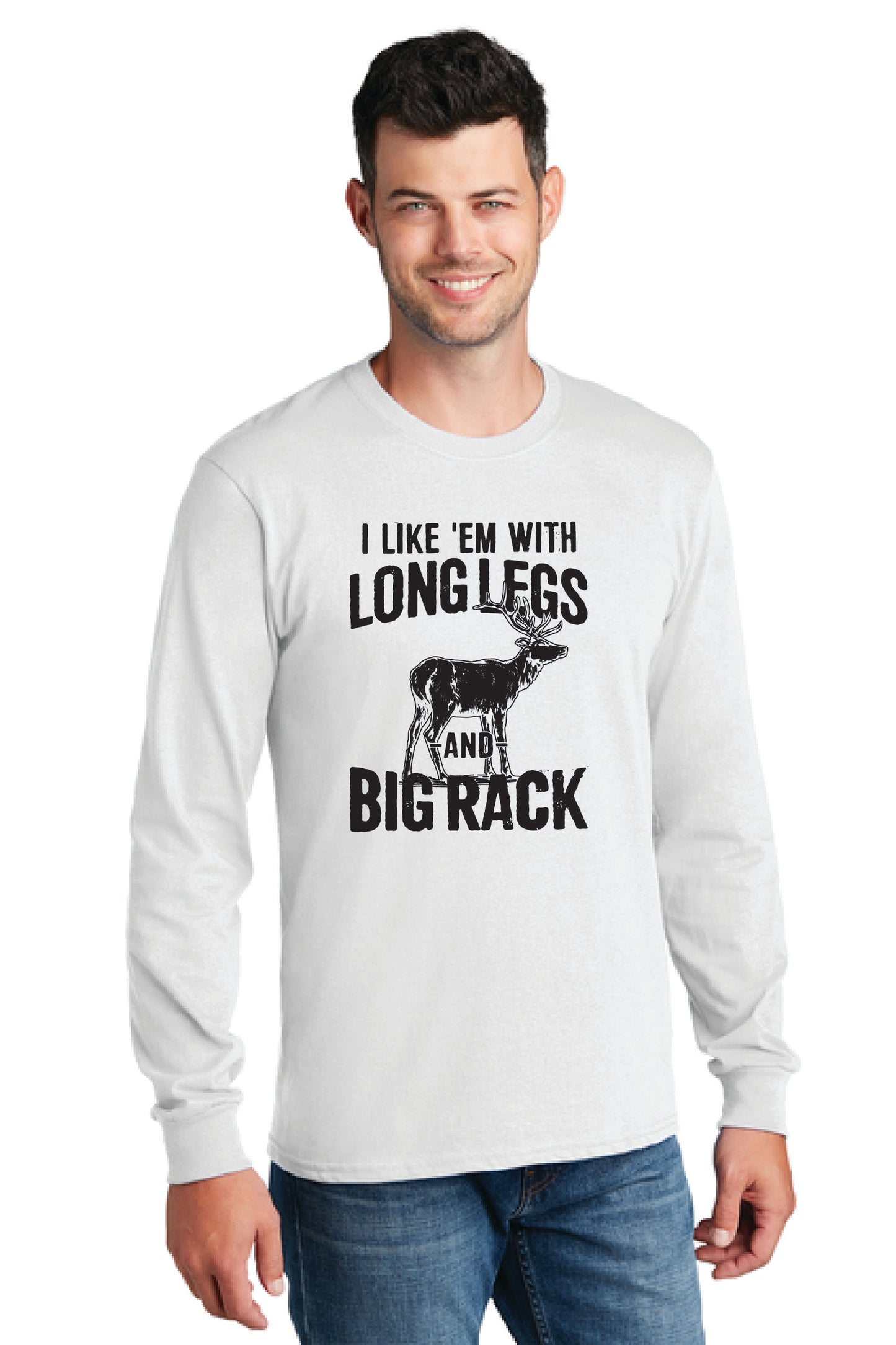 LONG LEGS BIG RACK Gildan Softstyle® Long Sleeve T-Shirt 1