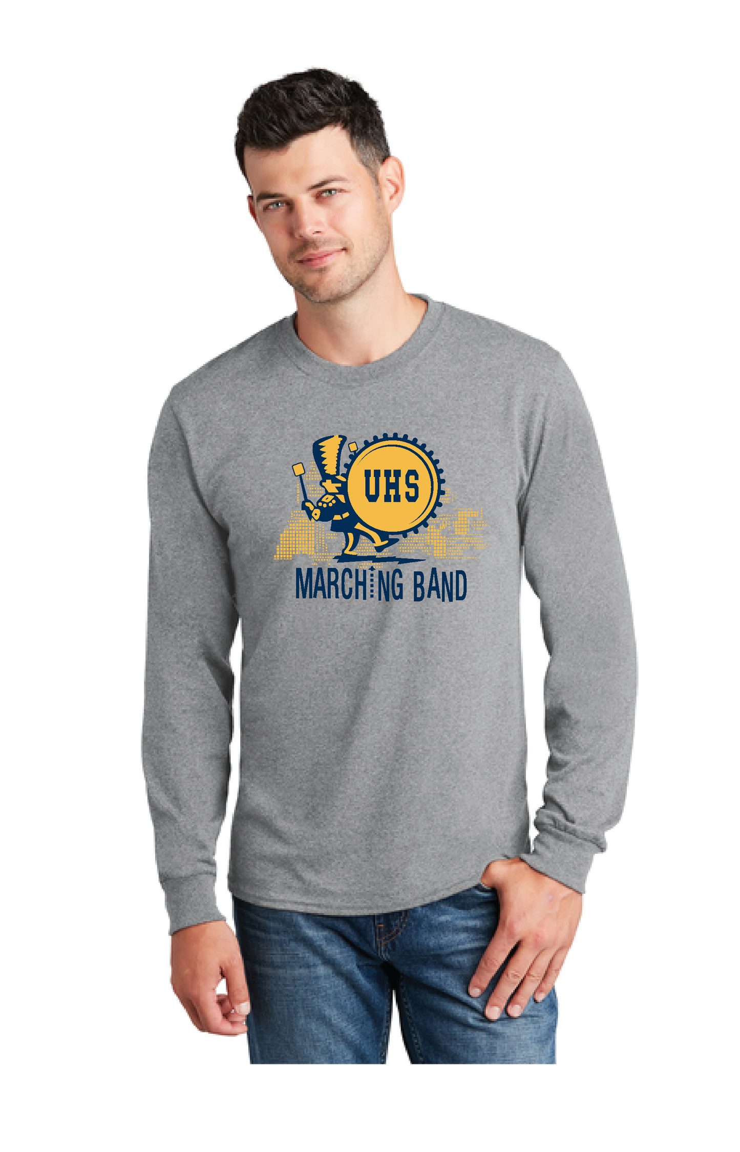 UNITED EAGLES BAND PC54LS Port & Company® Long Sleeve Core Cotton Tee 6