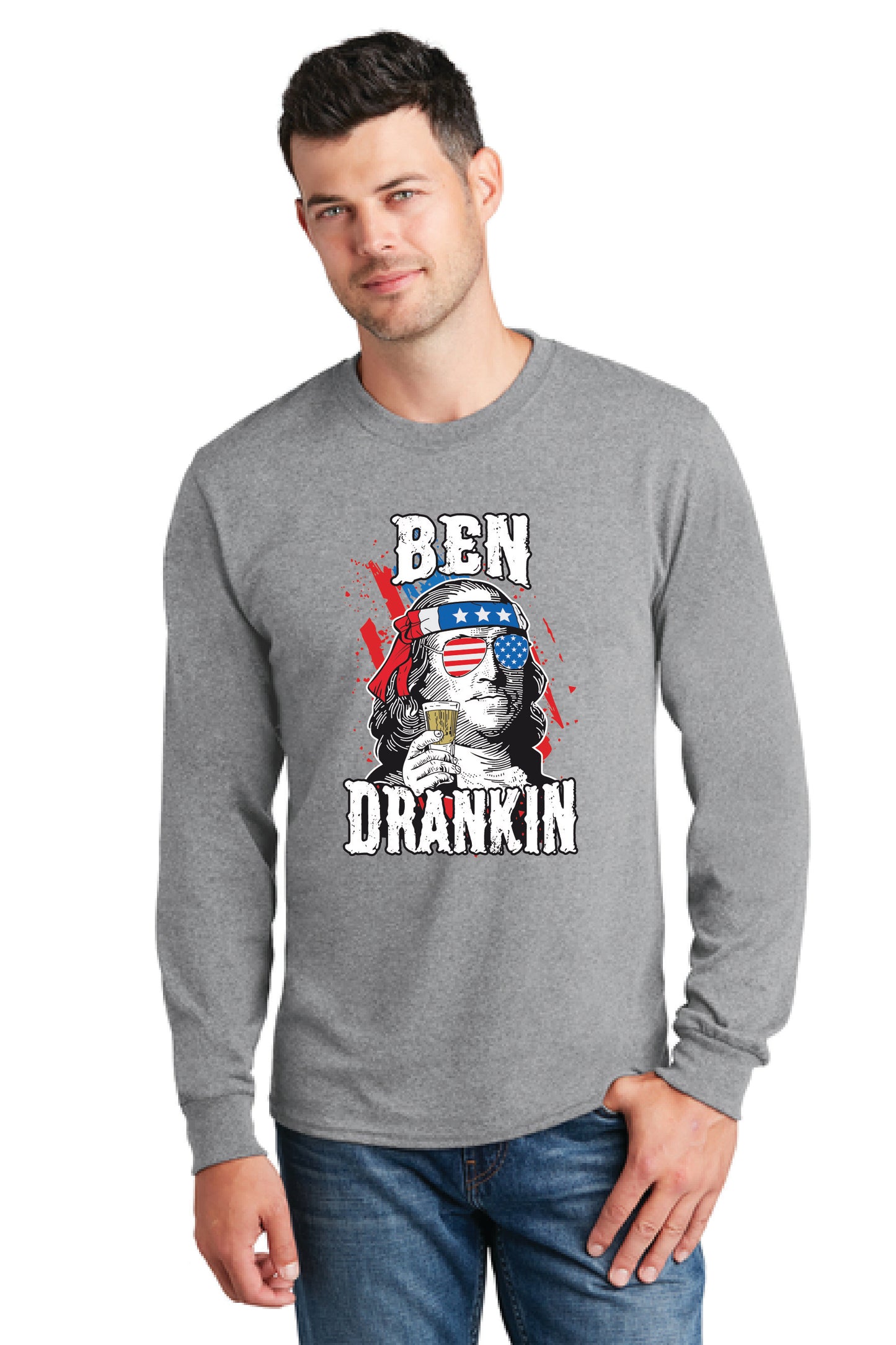 BEN DRANKIN PC54LS Port & Company® Long Sleeve Core Cotton Tee 8