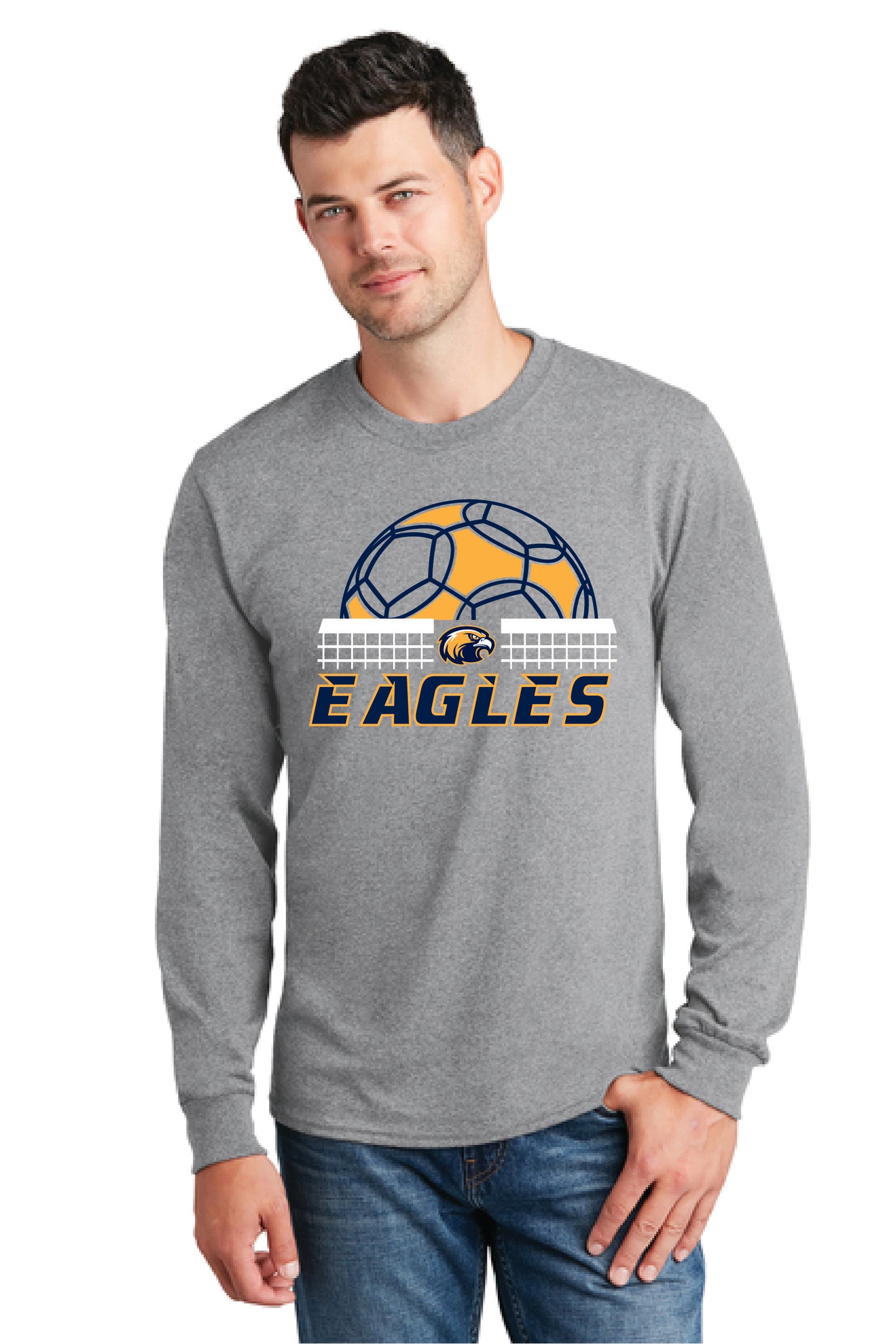 UNITED EAGLES SOCCER PC54LS Port & Company® Long Sleeve Core Cotton Tee 7