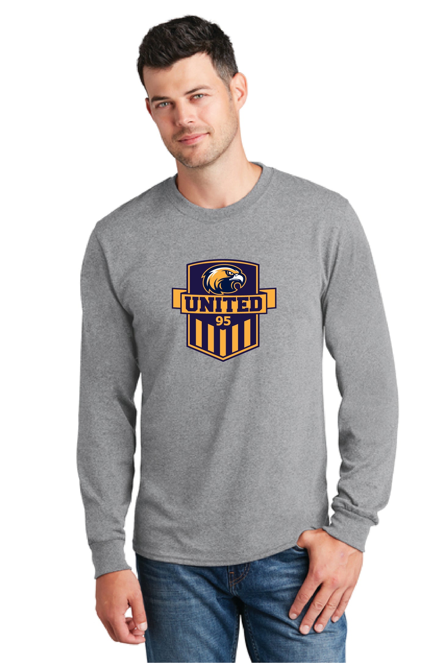 UNITED EAGLES SOCCER PC54LS Port & Company® Long Sleeve Core Cotton Tee 8
