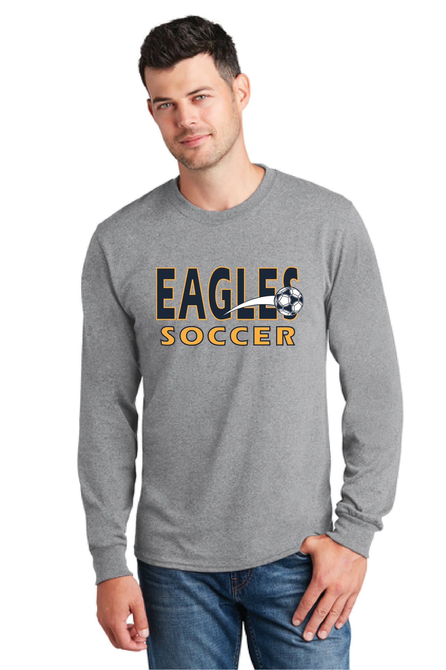 UNITED EAGLES SOCCER PC54LS Port & Company® Long Sleeve Core Cotton Tee 3