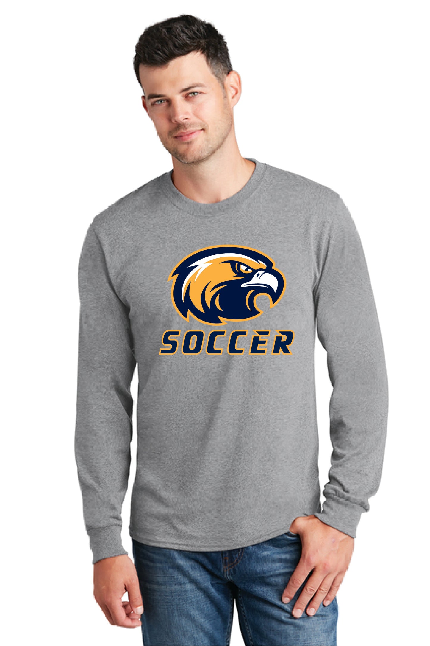UNITED EAGLES SOCCER PC54LS Port & Company® Long Sleeve Core Cotton Tee 5
