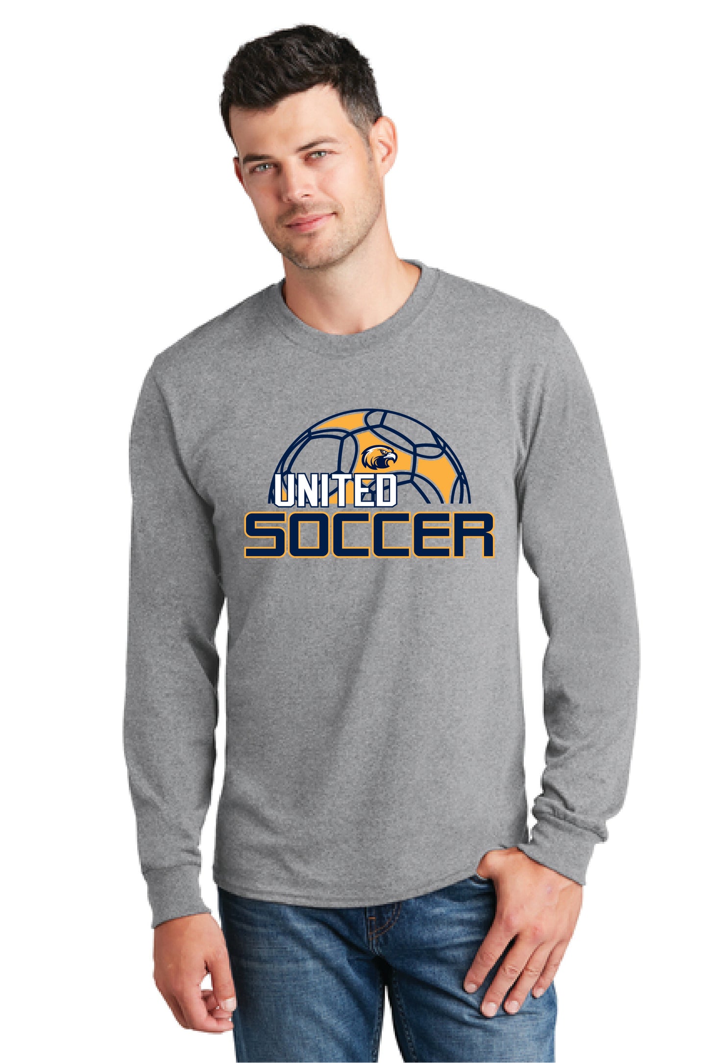 UNITED EAGLES SOCCER PC54LS Port & Company® Long Sleeve Core Cotton Tee 6