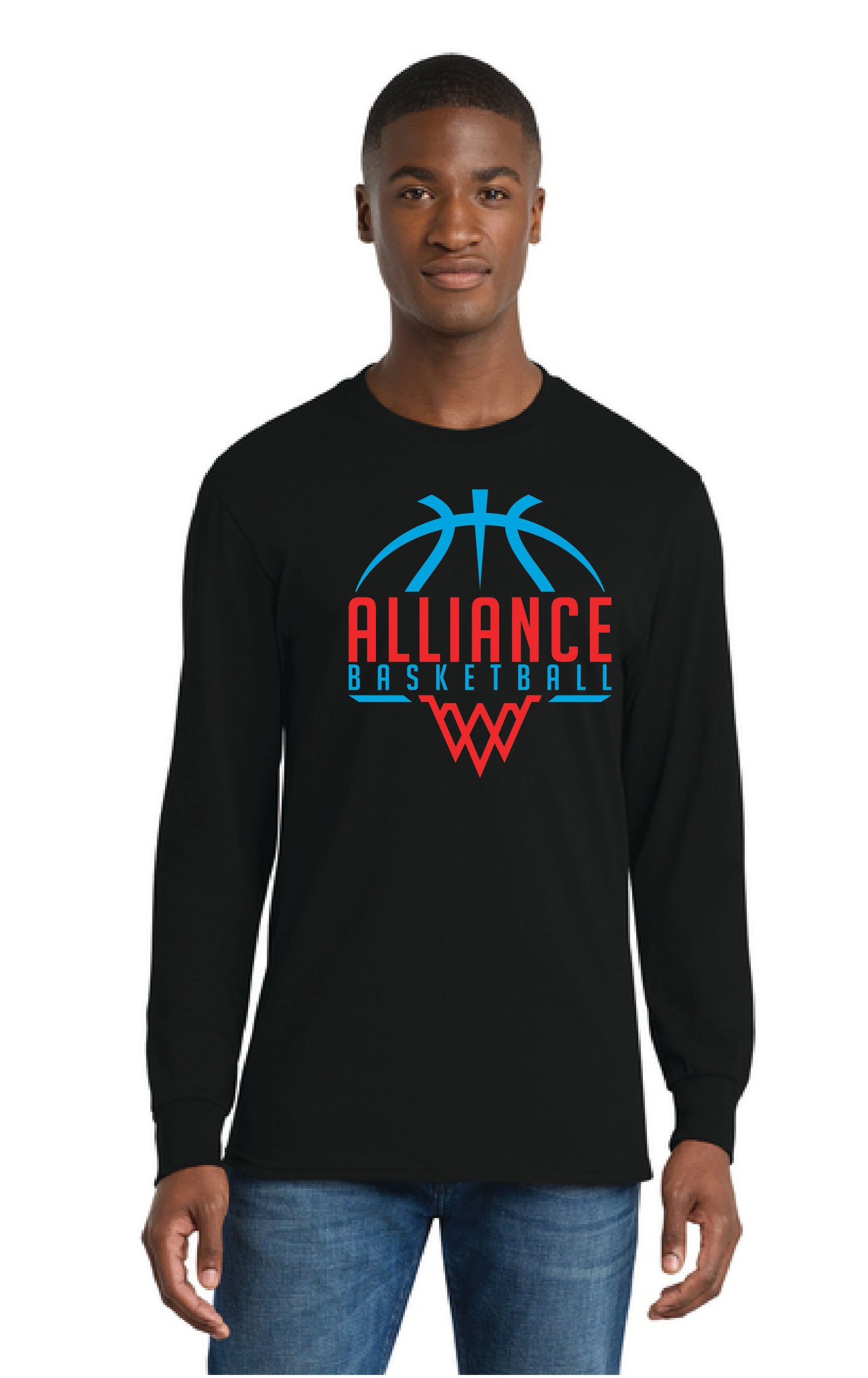ALLIANCE AVIATORS Basketball PC55LS Port & Company® Long Sleeve Core Blend Tee 6