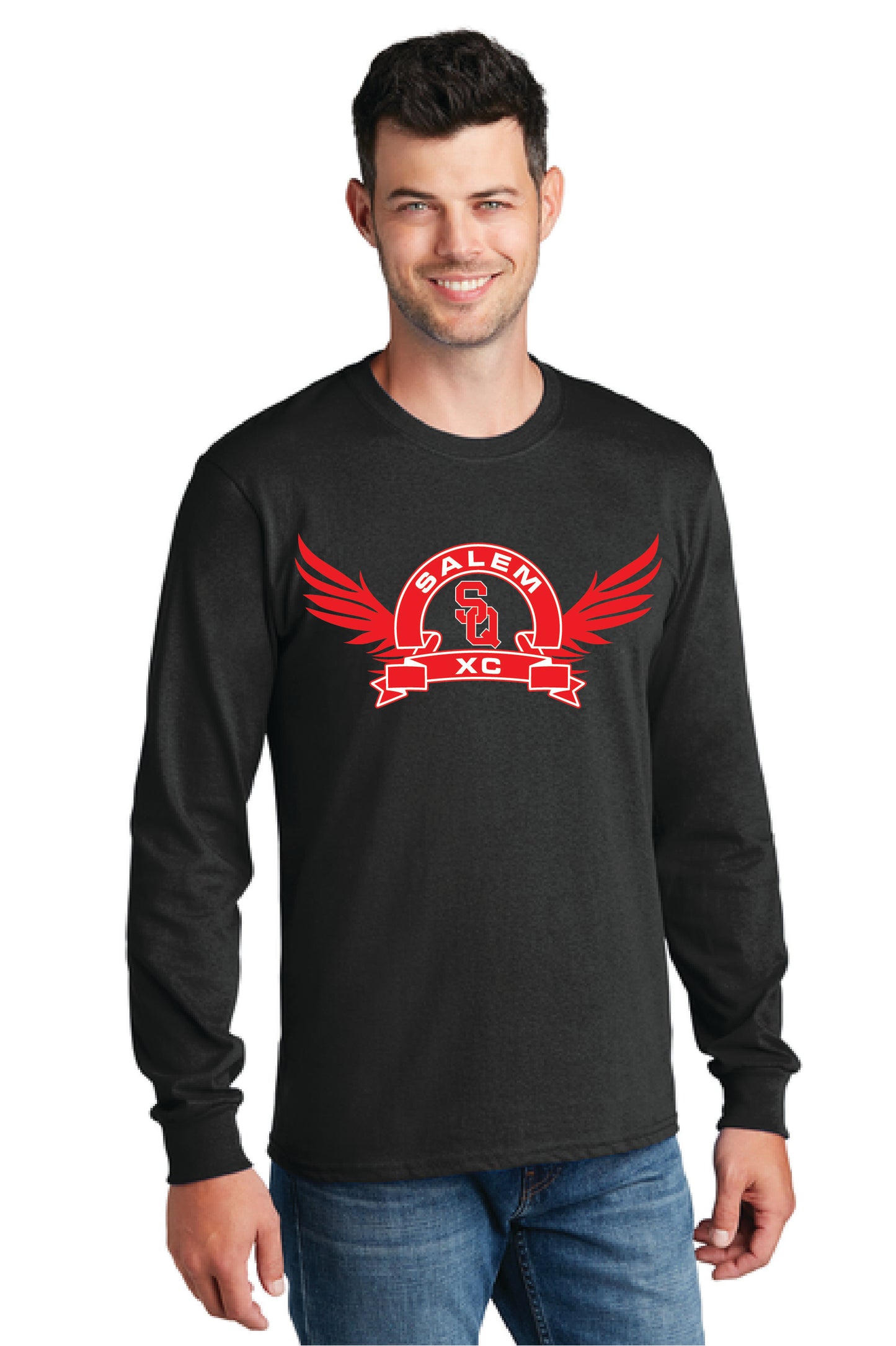 SALEM QUAKERS CROSS COUNTRY Gildan Softstyle® Long Sleeve T-Shirt 4