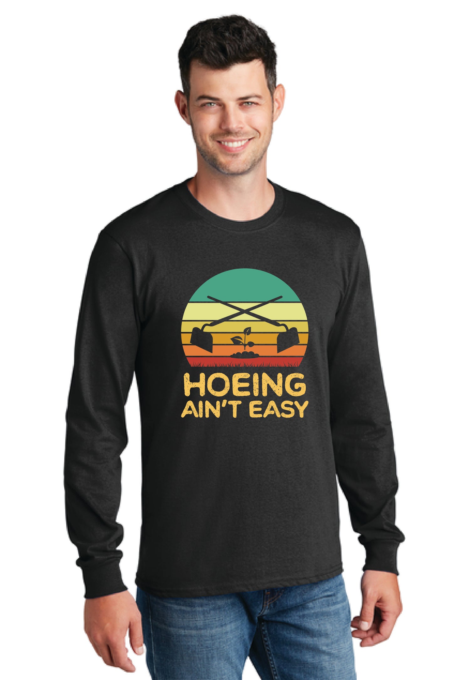 HOEING AIN'T EASY Gildan Softstyle® Long Sleeve T-Shirt 3