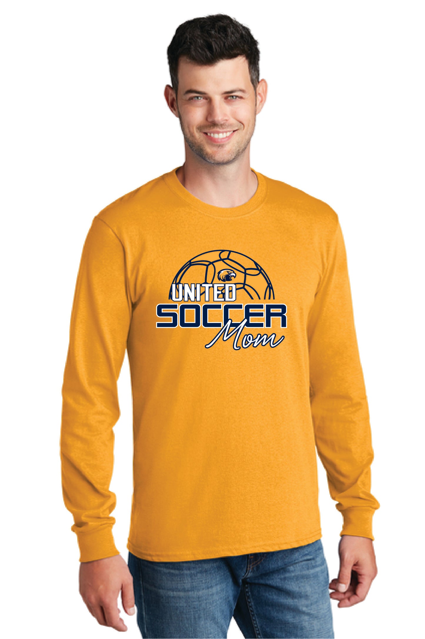 UNITED EAGLES SOCCER MOM PC54LS Port & Company® Long Sleeve Core Cotton Tee 4