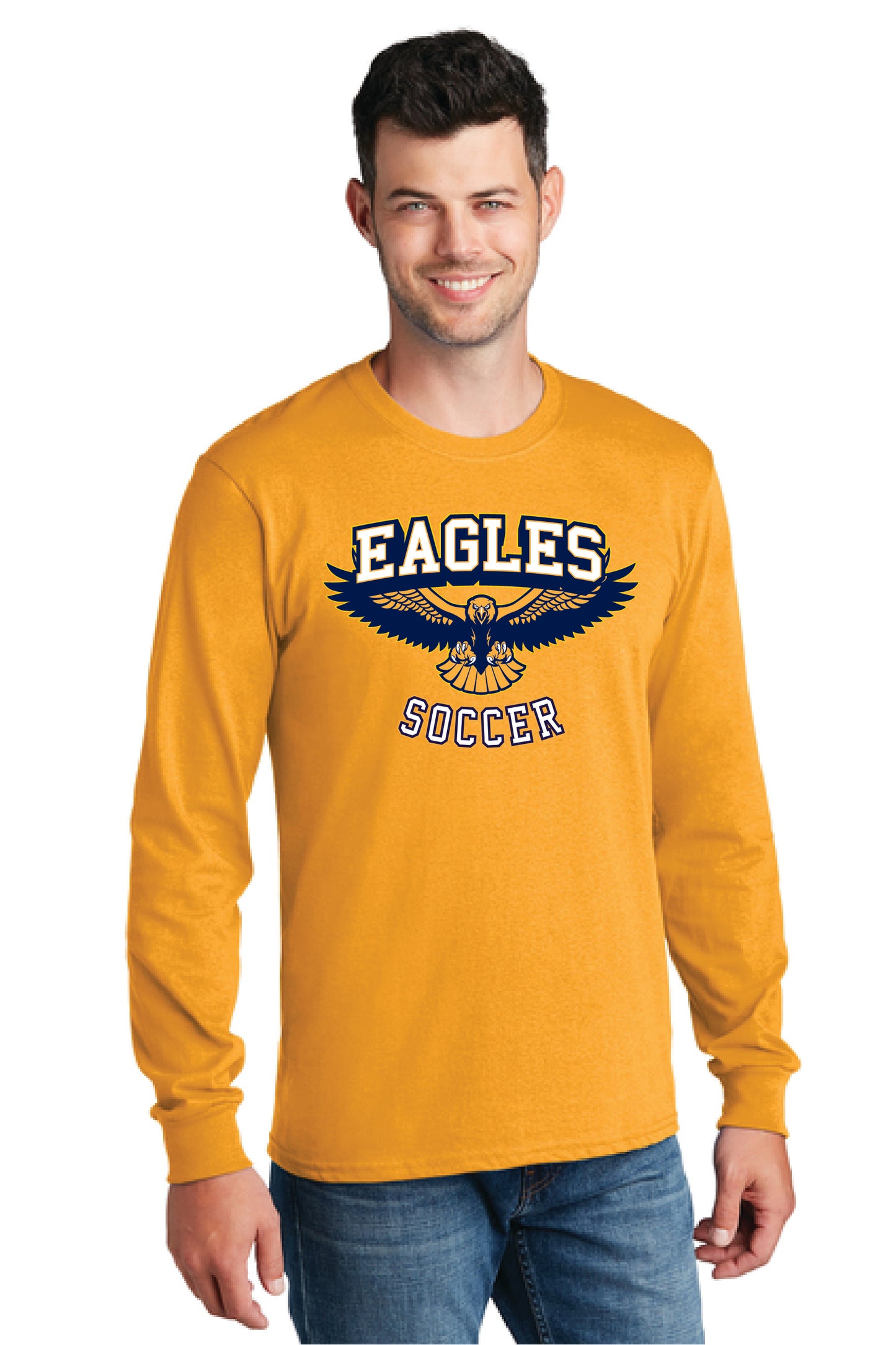 UNITED EAGLES SOCCER PC54LS Port & Company® Long Sleeve Core Cotton Tee 9