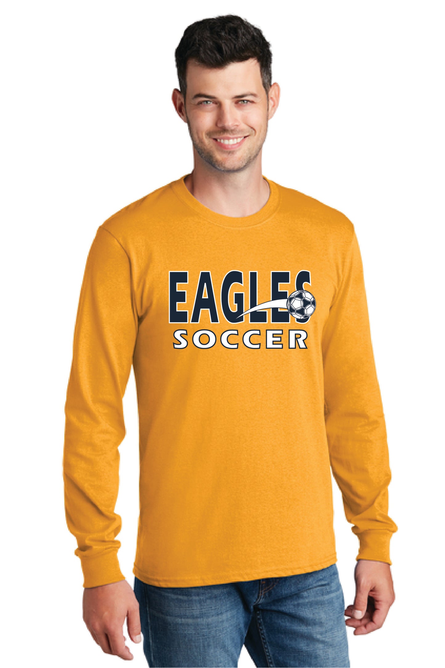 UNITED EAGLES SOCCER PC54LS Port & Company® Long Sleeve Core Cotton Tee 3