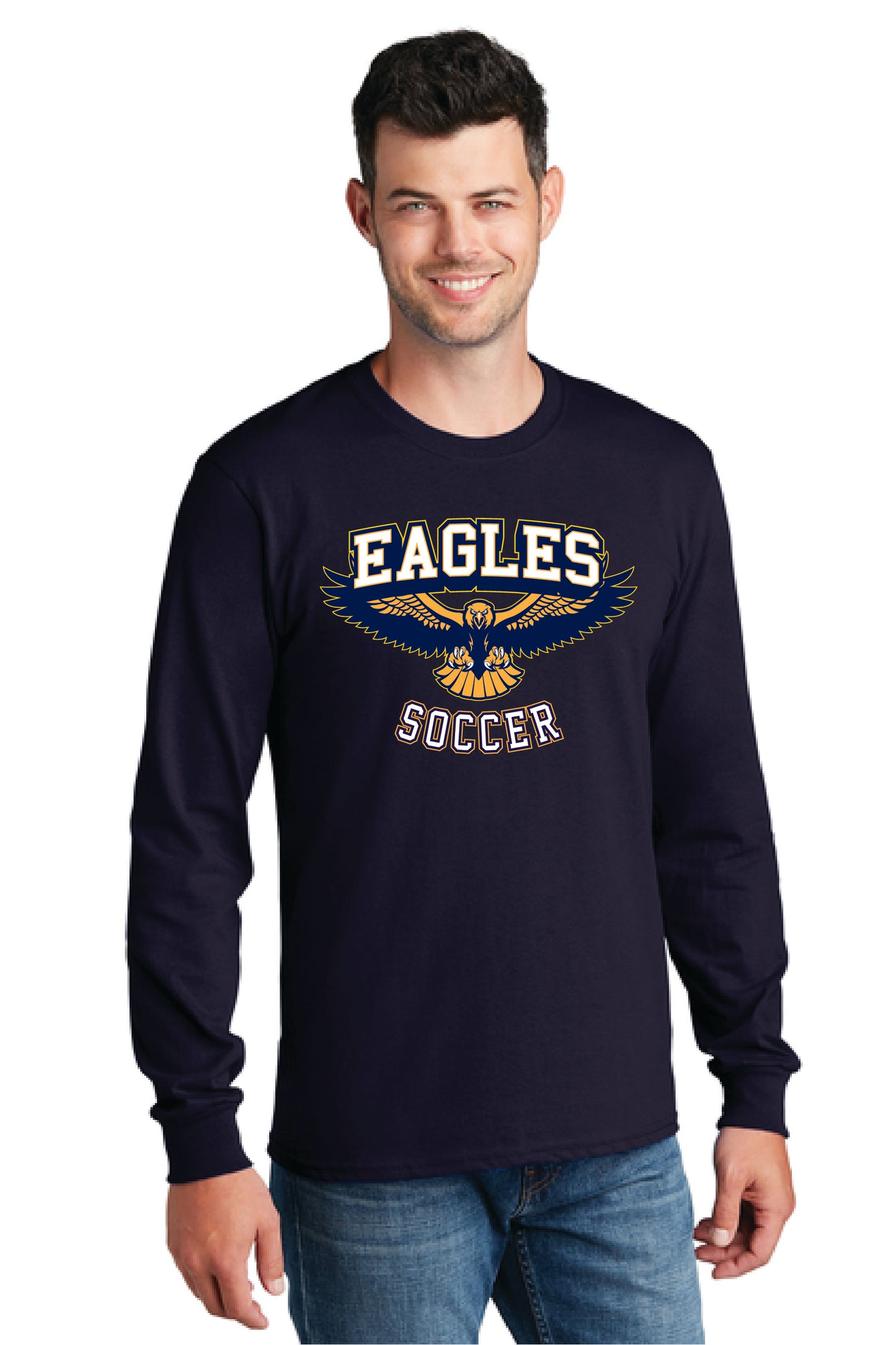 UNITED EAGLES SOCCER PC54LS Port & Company® Long Sleeve Core Cotton Tee 9