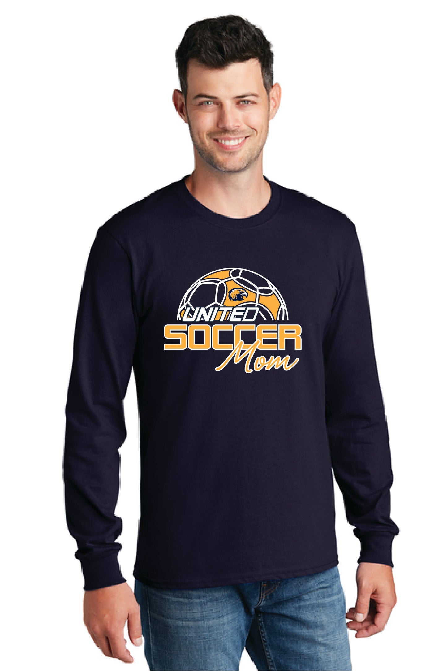 UNITED EAGLES SOCCER MOM PC54LS Port & Company® Long Sleeve Core Cotton Tee 4