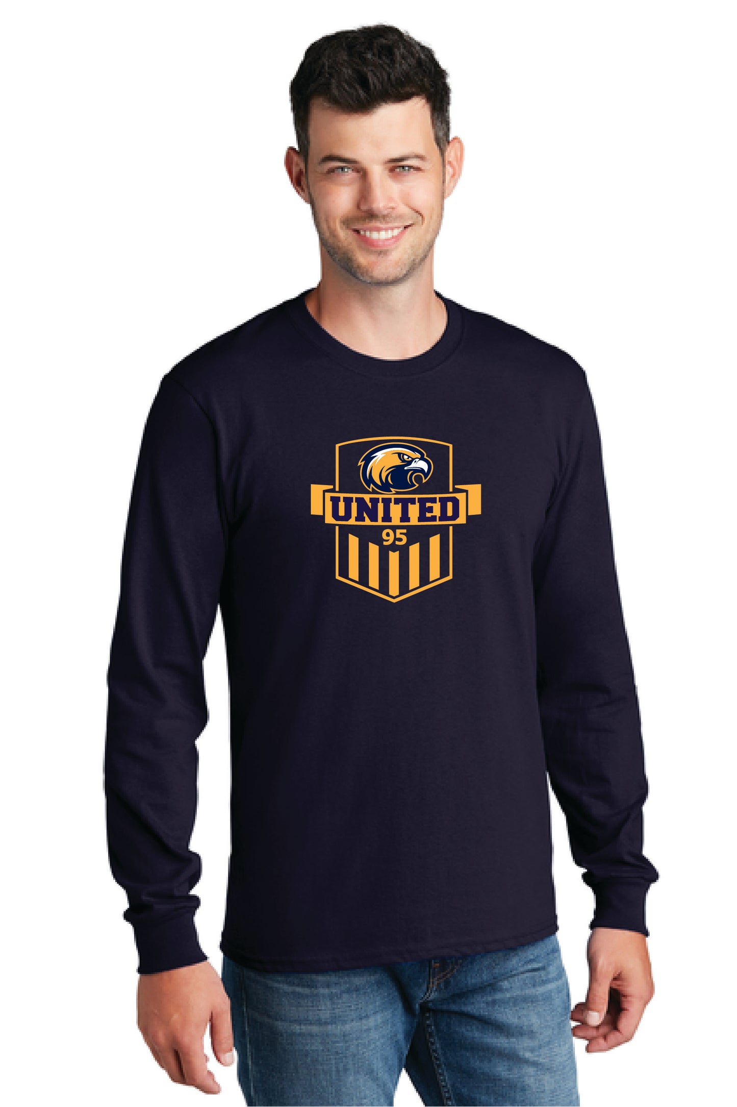 UNITED EAGLES SOCCER PC54LS Port & Company® Long Sleeve Core Cotton Tee 8