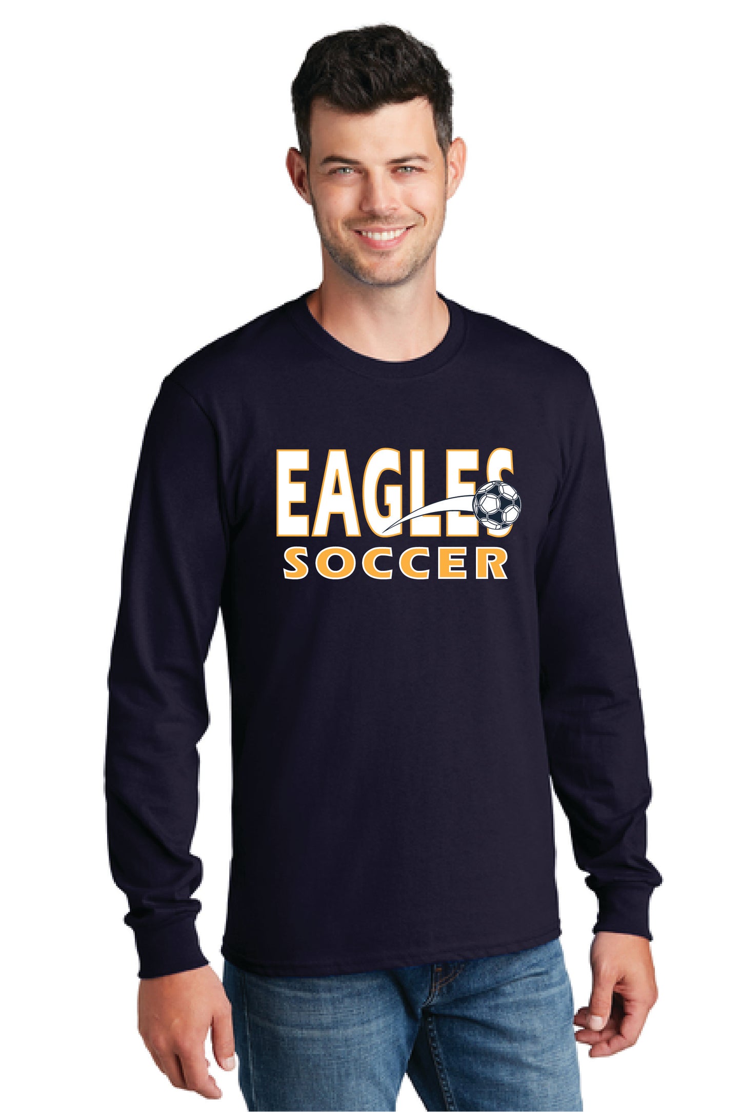 UNITED EAGLES SOCCER PC54LS Port & Company® Long Sleeve Core Cotton Tee 3