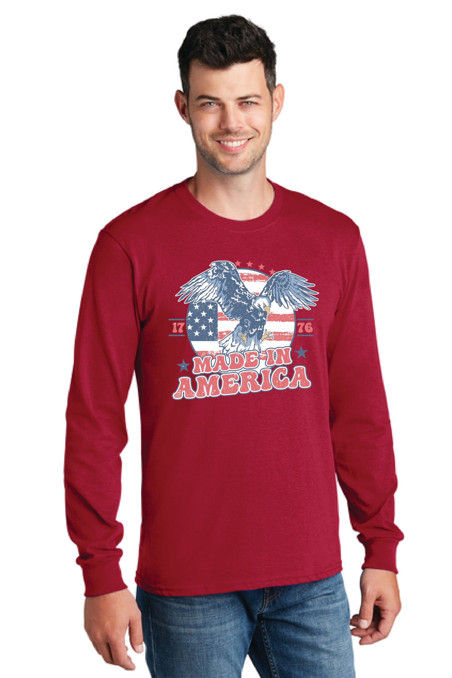 MADE IN AMERICA PC54LS Port & Company® Long Sleeve Core Cotton Tee 18
