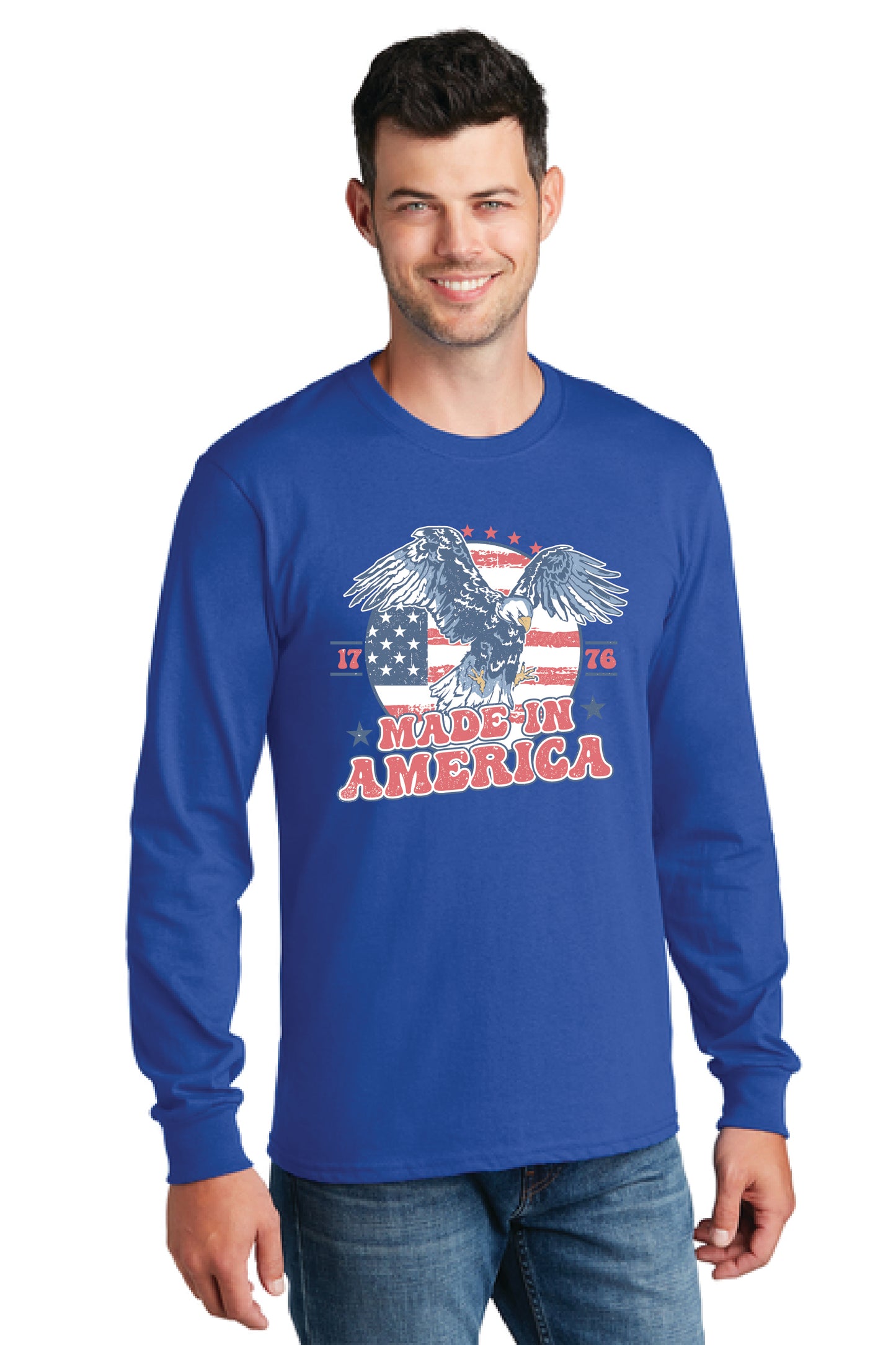 MADE IN AMERICA PC54LS Port & Company® Long Sleeve Core Cotton Tee 18