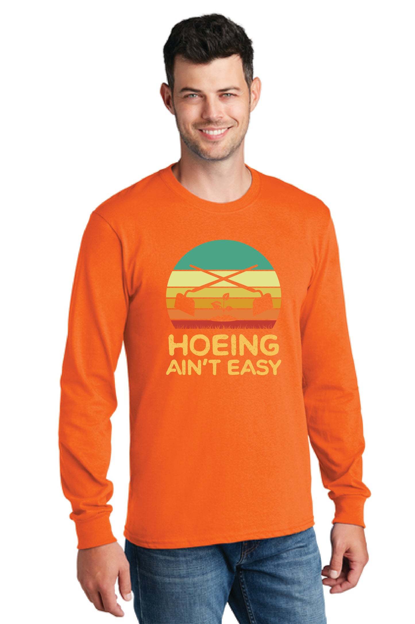 HOEING AIN'T EASY Gildan Softstyle® Long Sleeve T-Shirt 3