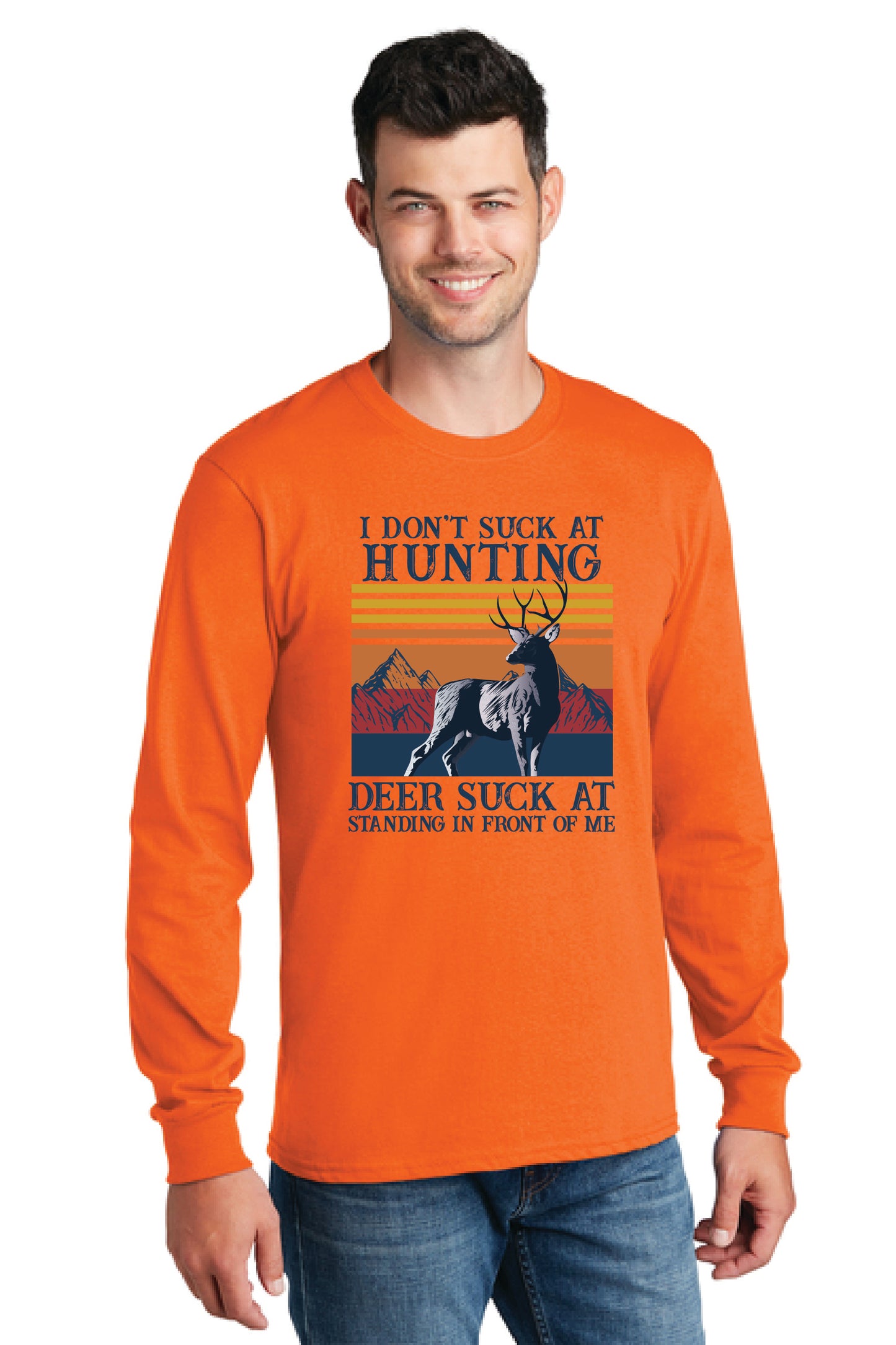 I DONT SUCK AT HUNTING Gildan Softstyle® Long Sleeve T-Shirt 2