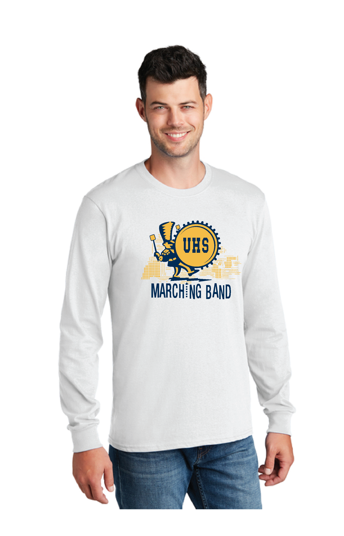 UNITED EAGLES BAND PC54LS Port & Company® Long Sleeve Core Cotton Tee 6