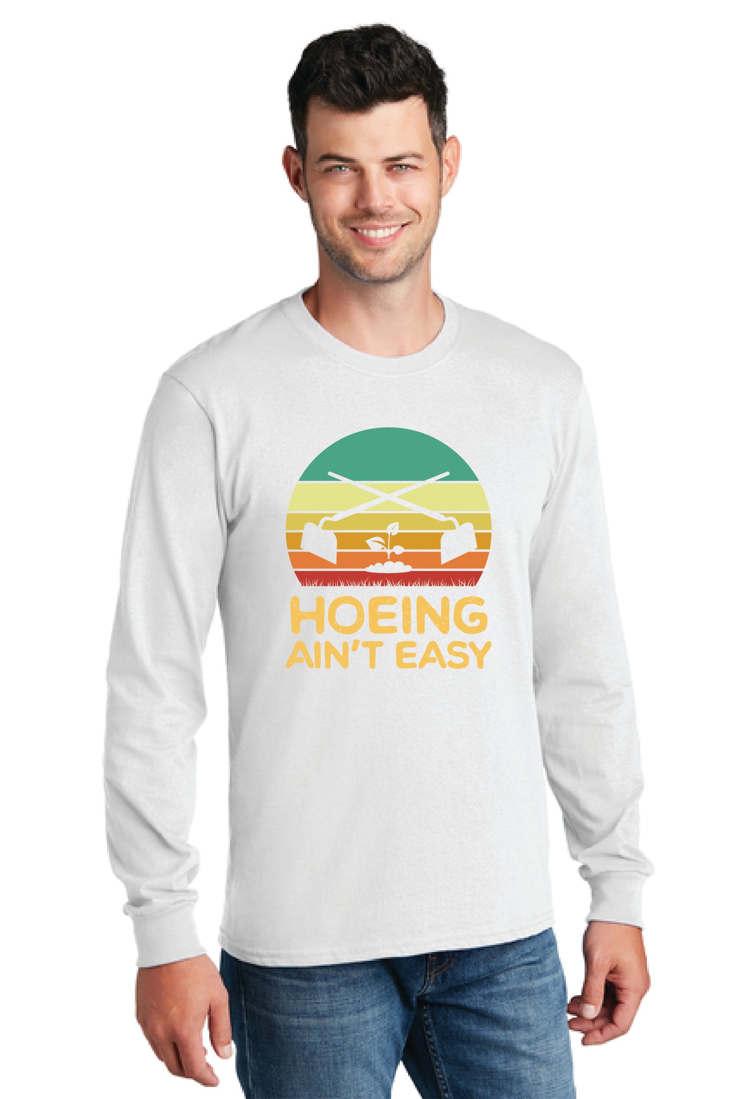 HOEING AIN'T EASY Gildan Softstyle® Long Sleeve T-Shirt 3