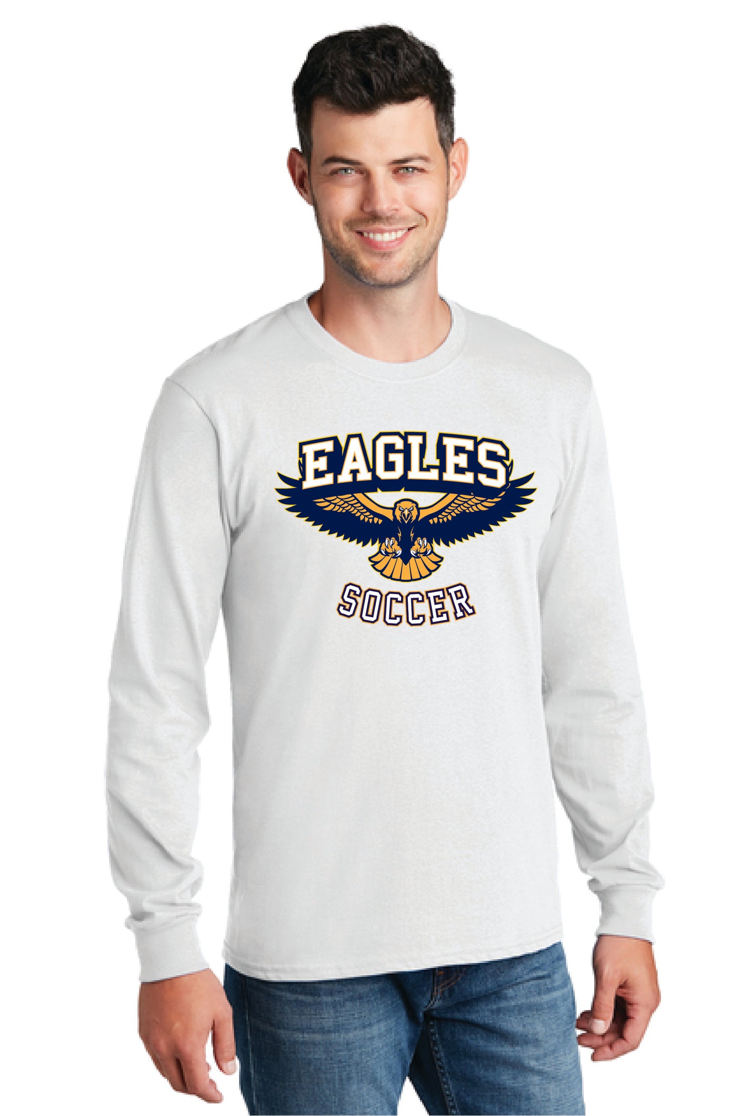 UNITED EAGLES SOCCER PC54LS Port & Company® Long Sleeve Core Cotton Tee 9