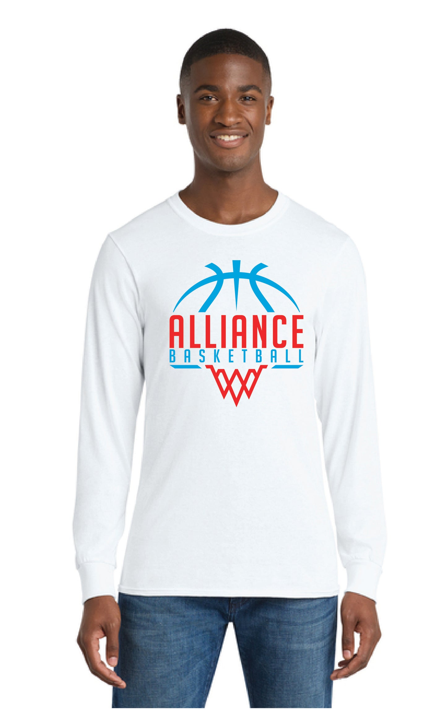ALLIANCE AVIATORS Basketball PC55LS Port & Company® Long Sleeve Core Blend Tee 6