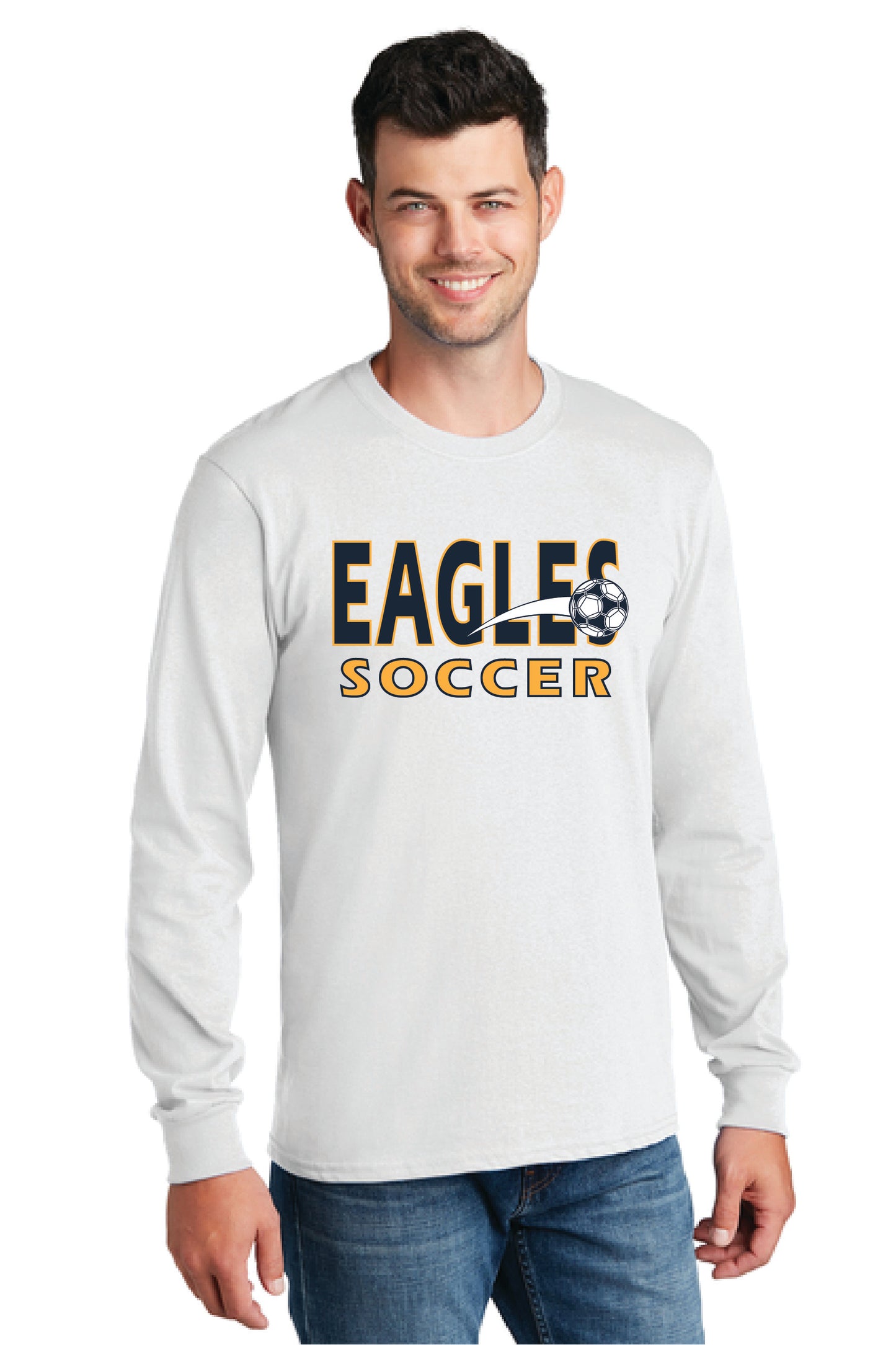 UNITED EAGLES SOCCER PC54LS Port & Company® Long Sleeve Core Cotton Tee 3