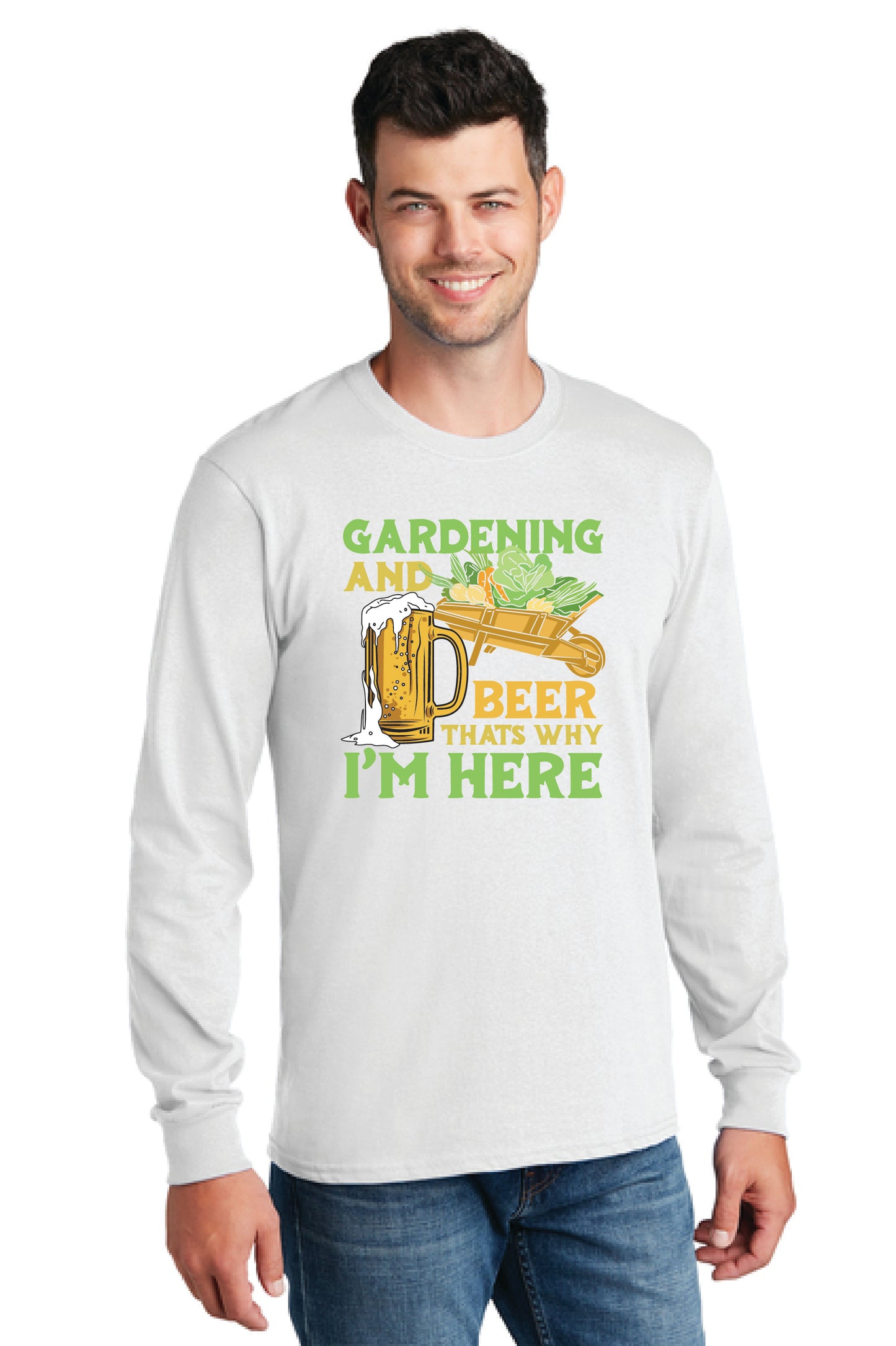 GARDENING AND BEERS Gildan Softstyle® Long Sleeve T-Shirt 4