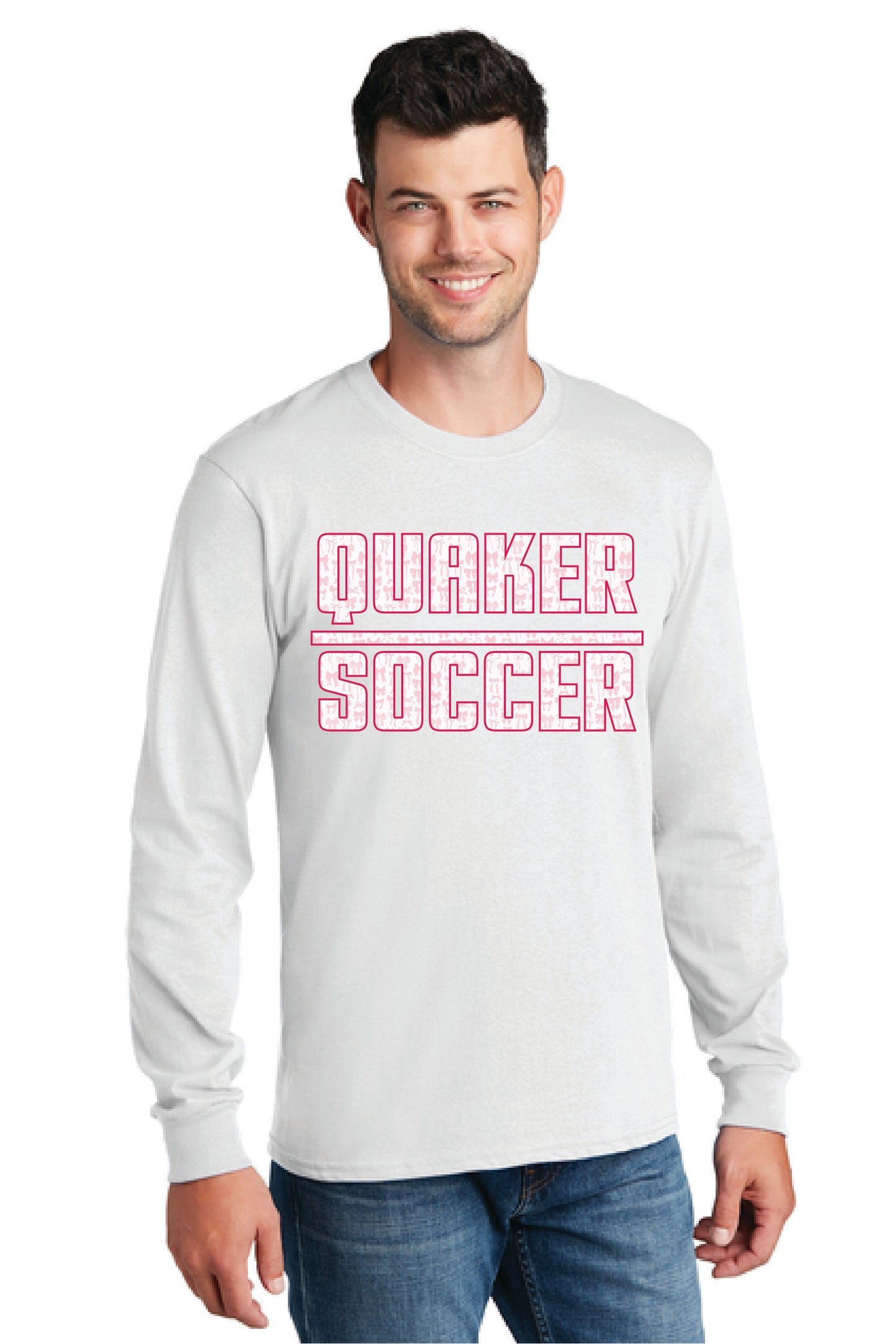 SALEM QUAKERS SOCCER BOWS PC54LS Port & Company® Long Sleeve Core Cotton Tee 9