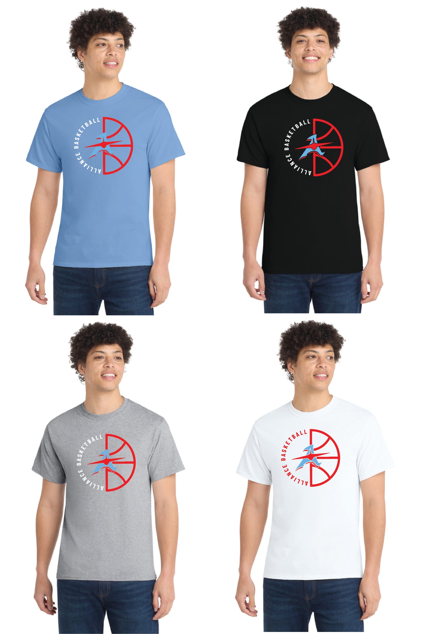 ALLIANCE AVIATORS Basketball PC55 Port & Company® Core Blend Tee 15