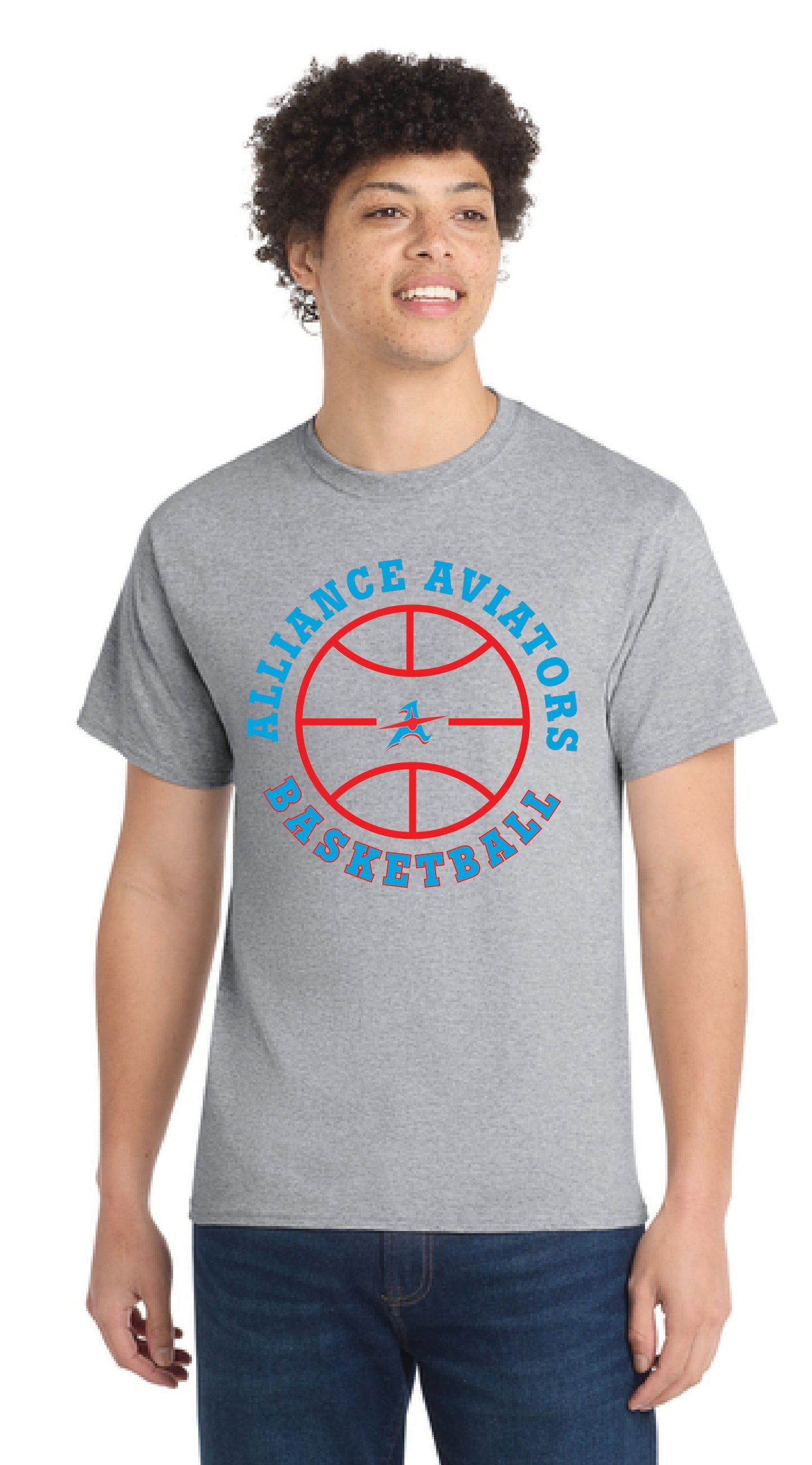 ALLIANCE AVIATORS Basketball PC55 Port & Company® Core Blend Tee 9