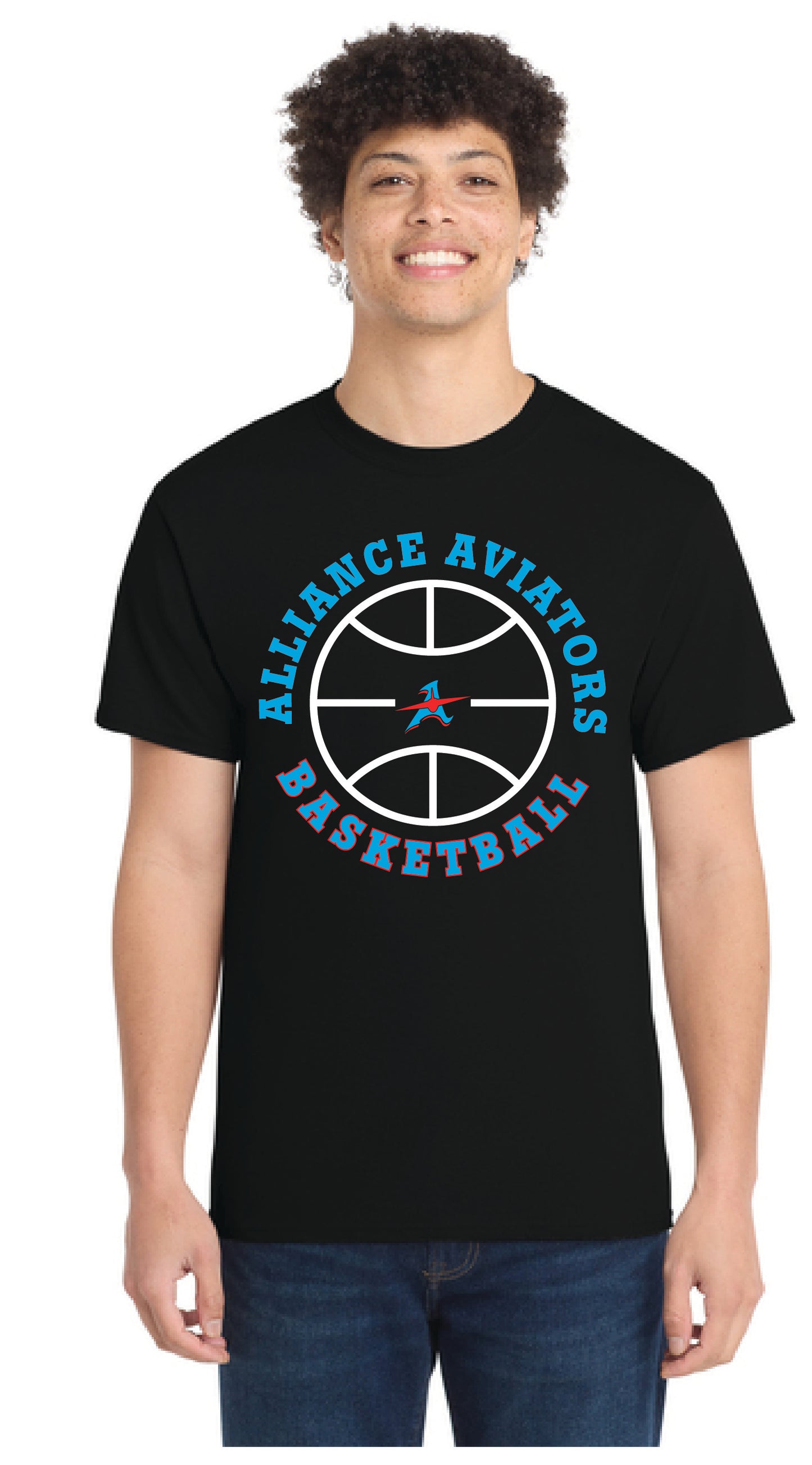 ALLIANCE AVIATORS Basketball PC55 Port & Company® Core Blend Tee 9