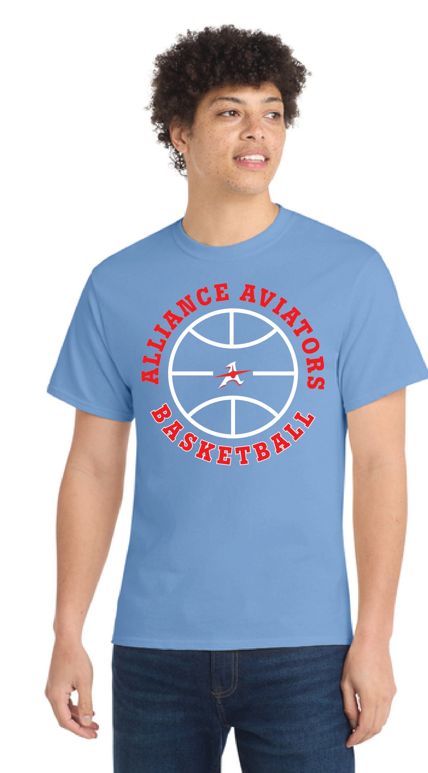 ALLIANCE AVIATORS Basketball PC55 Port & Company® Core Blend Tee 9